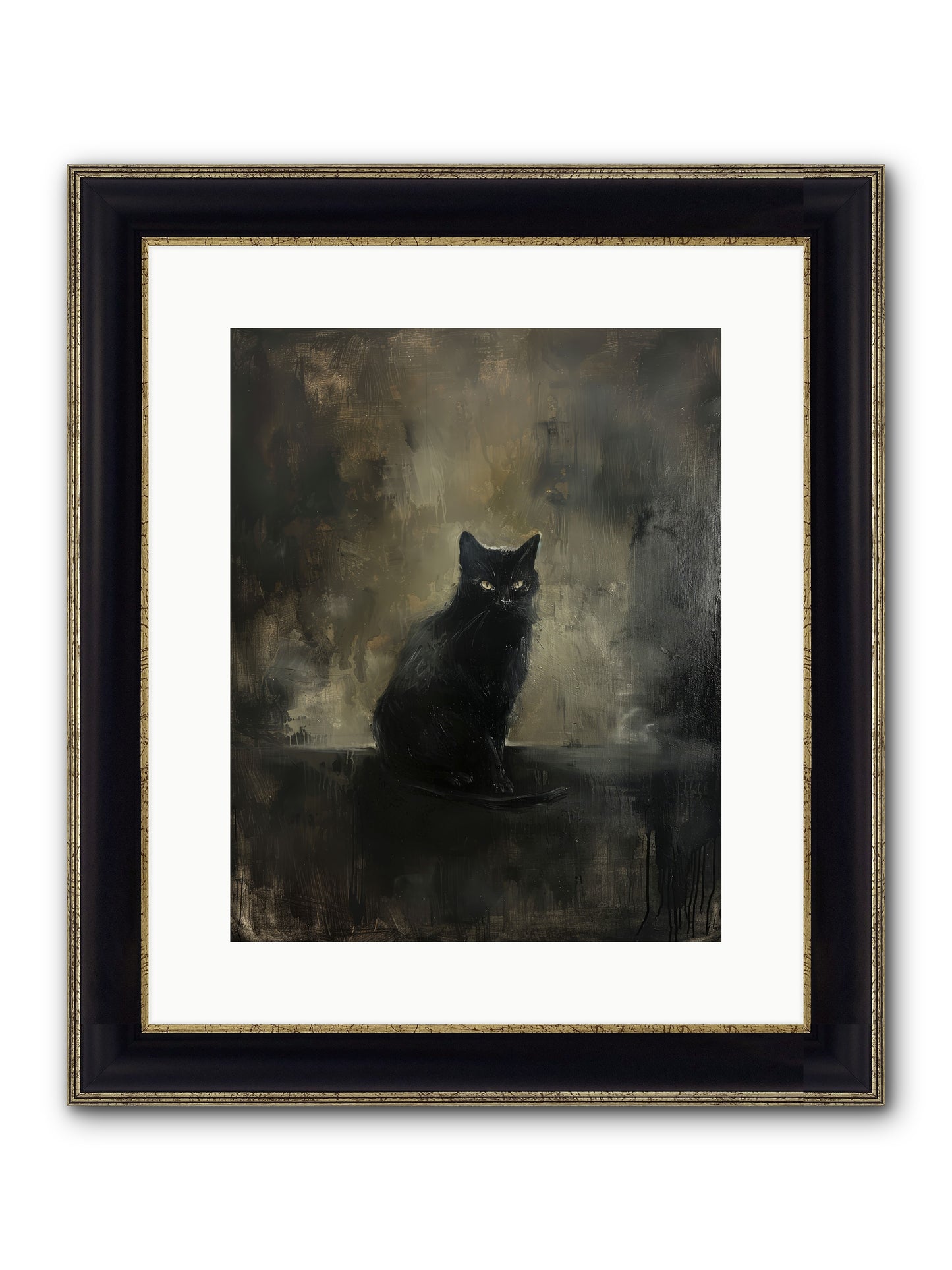 Moonlit Enchantress — Moonlit-Enchantress-12x15-Framed-Print-Black-Gold.jpg