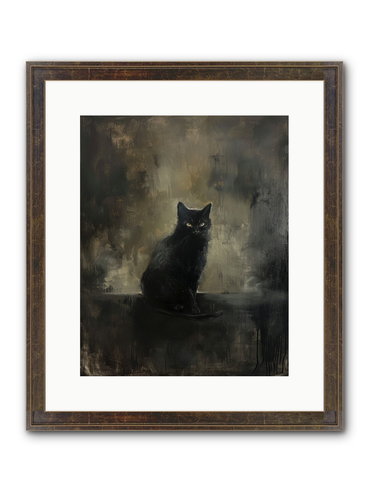 Moonlit Enchantress — Moonlit-Enchantress-12x15-Framed-Print-Slimwoods-Black-Gold.jpg