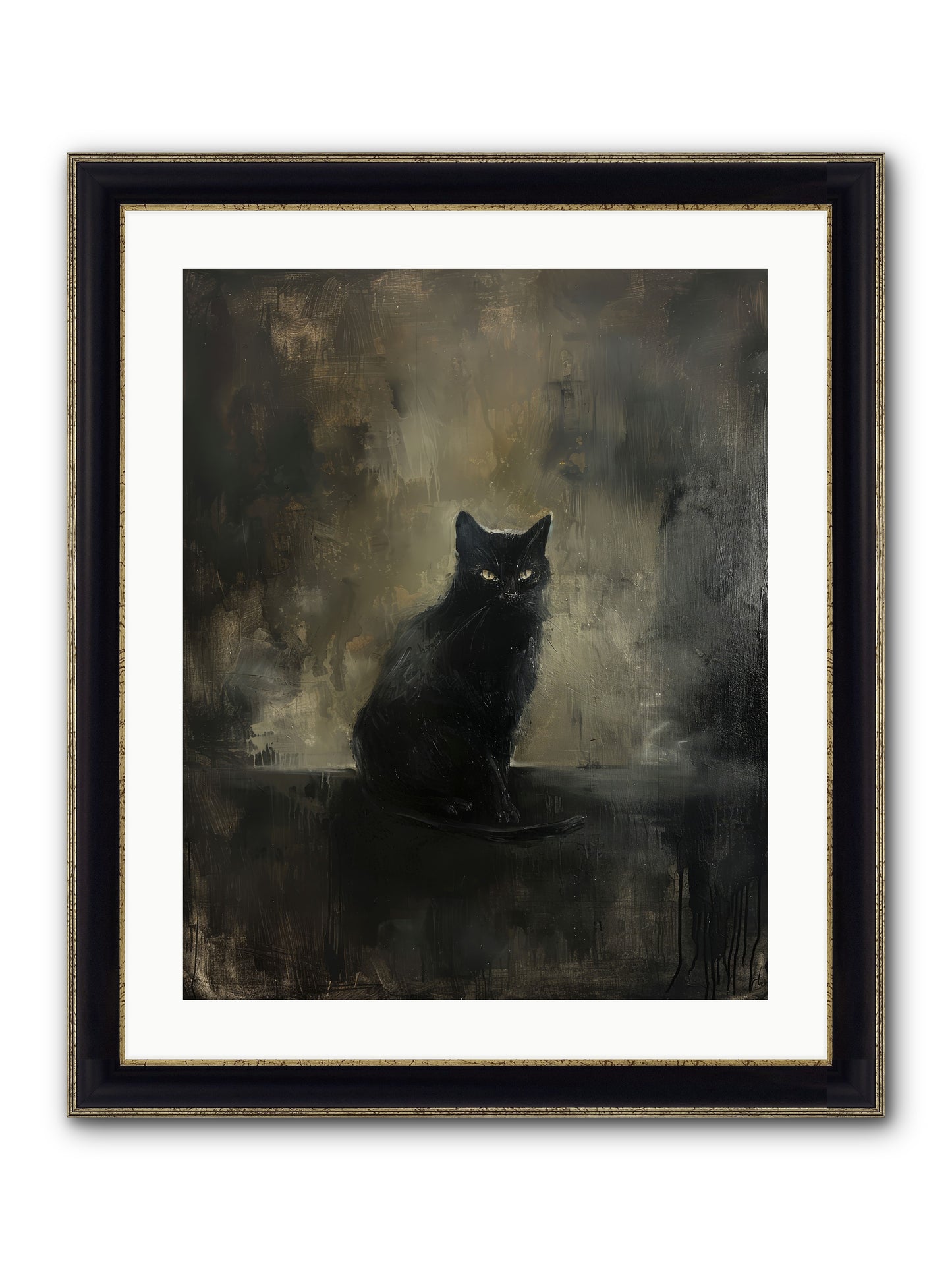 Moonlit Enchantress — Moonlit-Enchantress-20x25-Framed-Print-Black-Gold.jpg