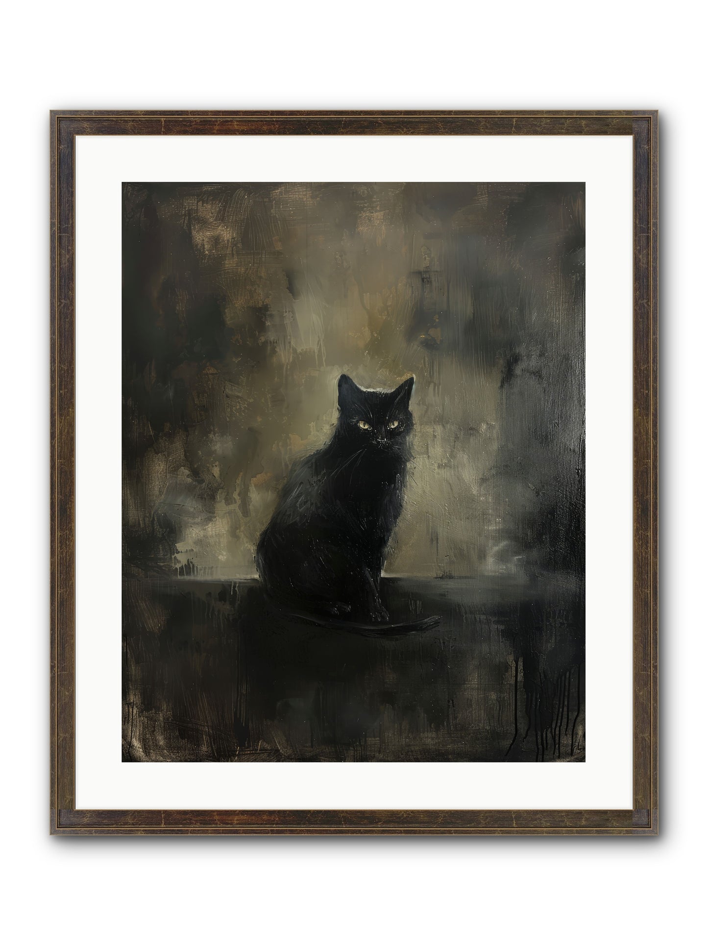 Moonlit Enchantress — Moonlit-Enchantress-20x25-Framed-Print-Slimwoods-Black-Gold.jpg