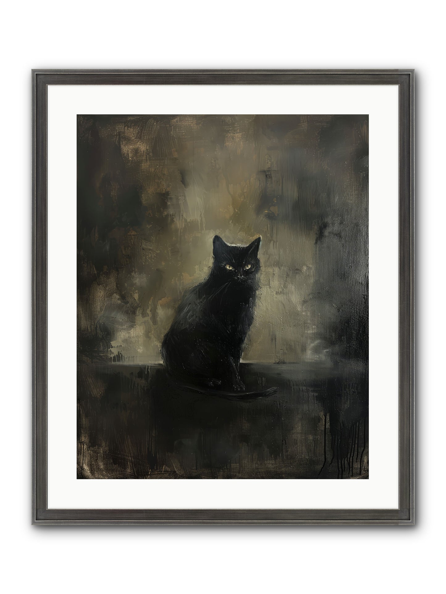 Moonlit Enchantress — Moonlit-Enchantress-20x25-Framed-Print-Slimwoods-Black-Silver.jpg