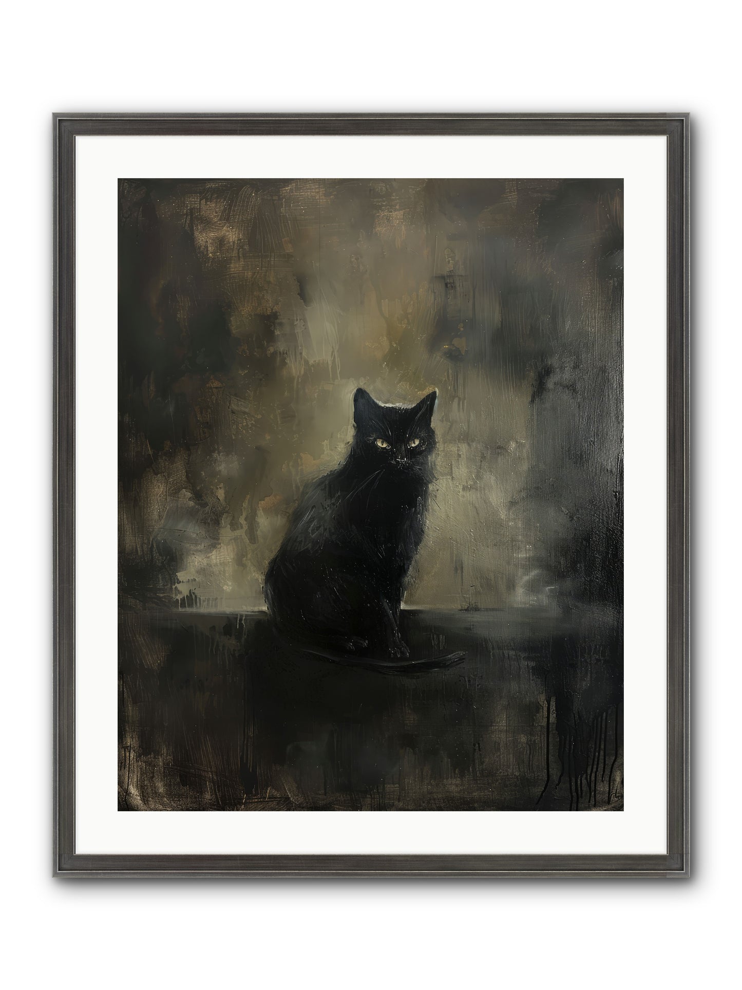 Moonlit Enchantress — Moonlit-Enchantress-24x30-Framed-Print-Slimwoods-Black-Silver.jpg