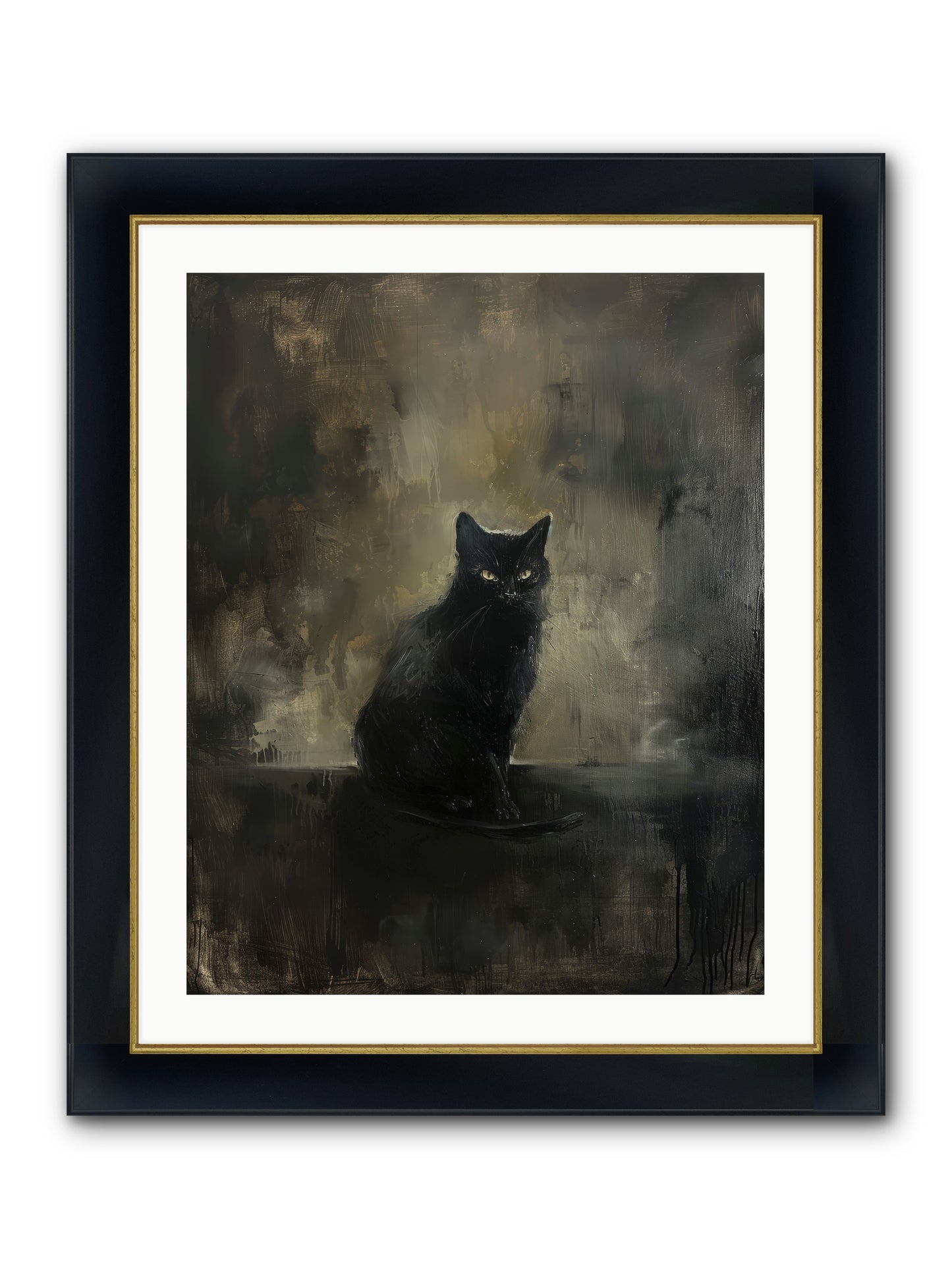 Moonlit Enchantress — Moonlit-Enchantress-24x30-Framed-Print-Wide-Black-w-Gold.jpg