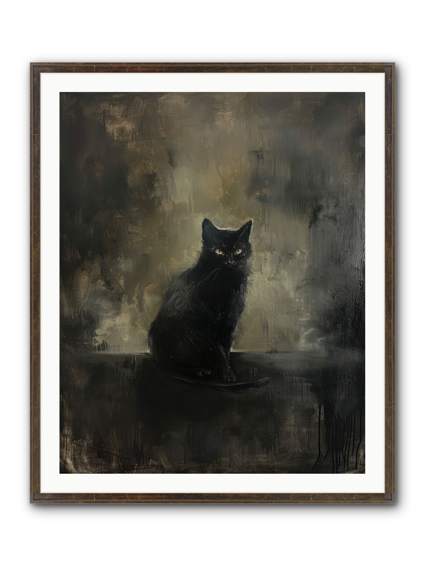 Moonlit Enchantress — Moonlit-Enchantress-32x40-Framed-Print-Slimwoods-Black-Gold.jpg