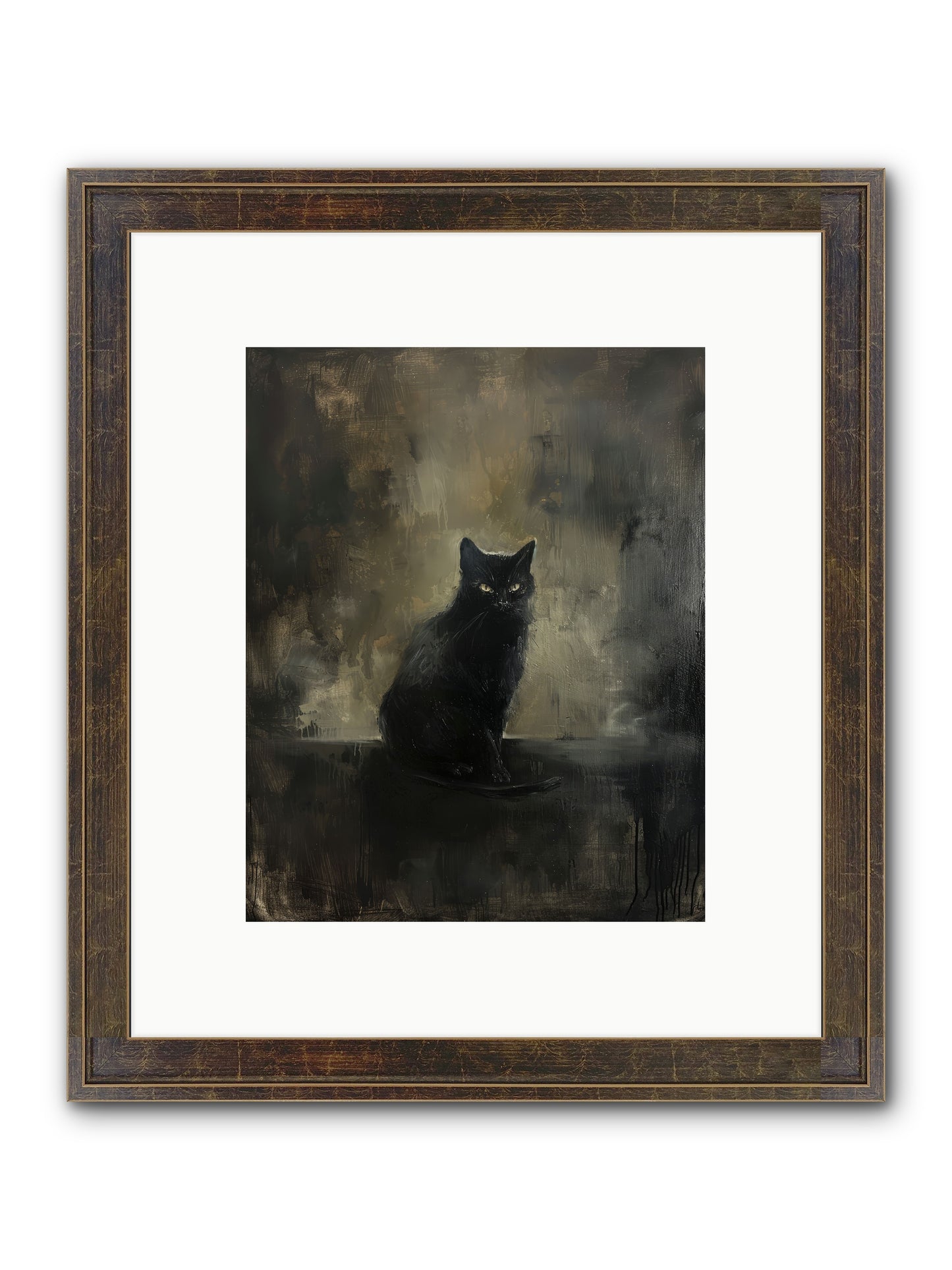 Moonlit Enchantress — Moonlit-Enchantress-8x10-Framed-Print-Slimwoods-Black-Gold.jpg