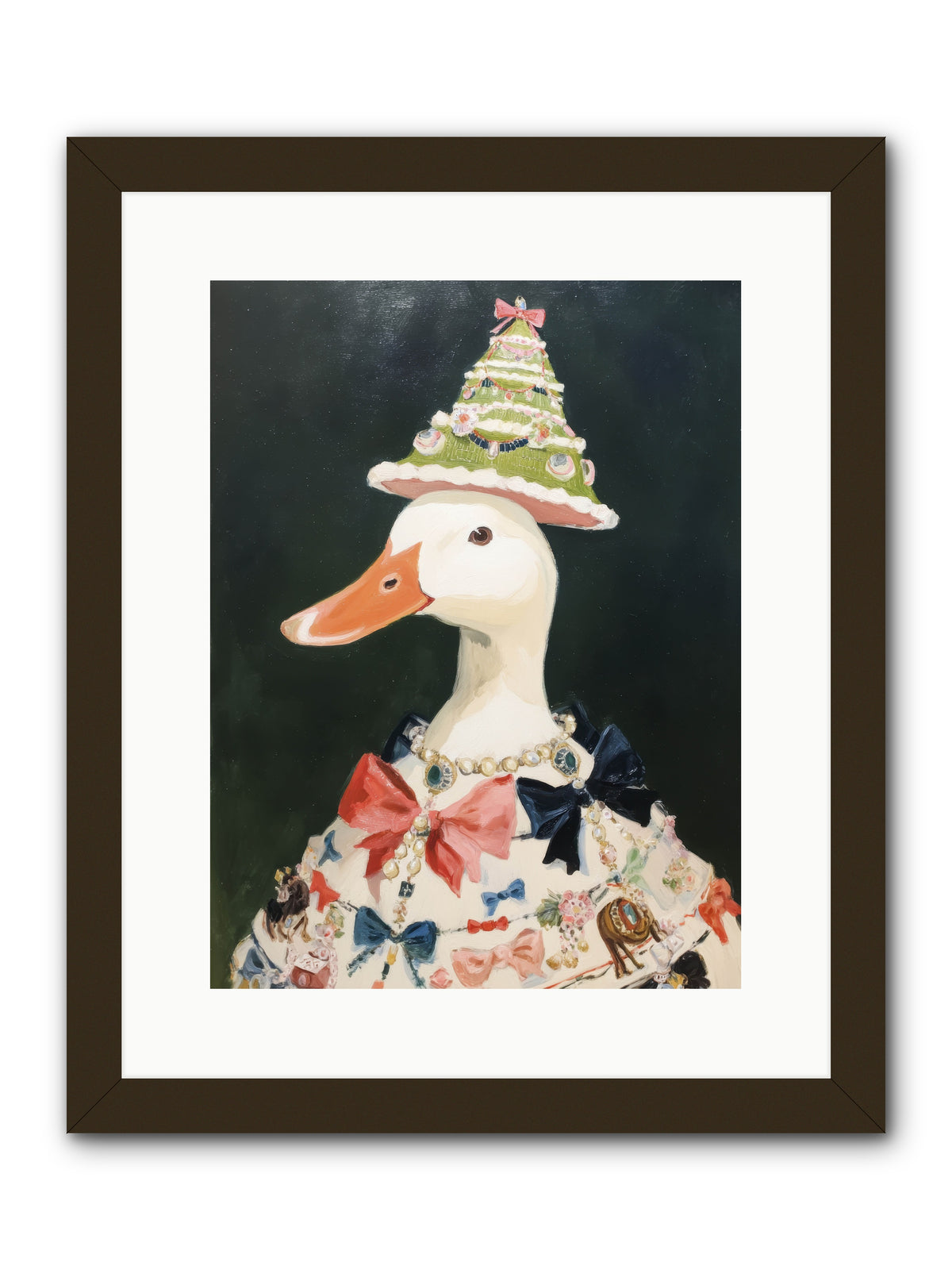Moonlit Finery -- Framed Print - Black 12x16
