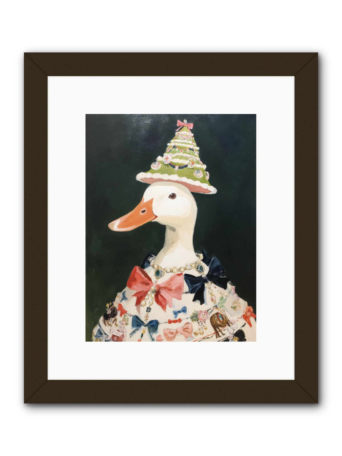 Moonlit Finery -- Framed Print - Black 9x12