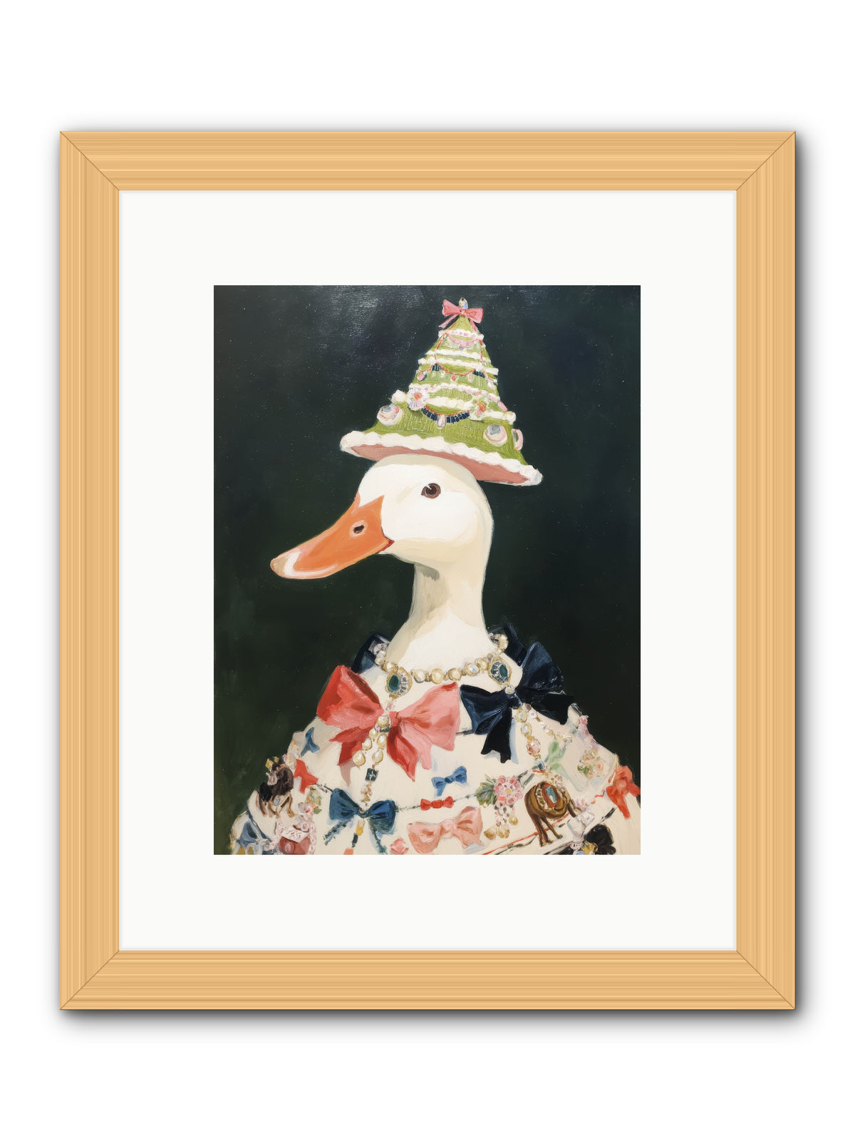 Moonlit Finery -- Framed Print - Natural 9x12