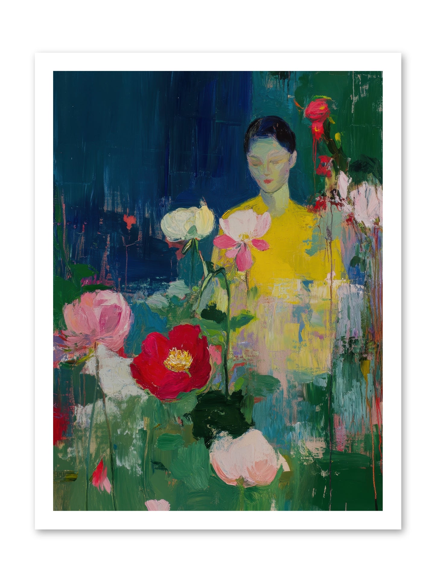 Moonlit Floraison -- Paper Print 18x24
