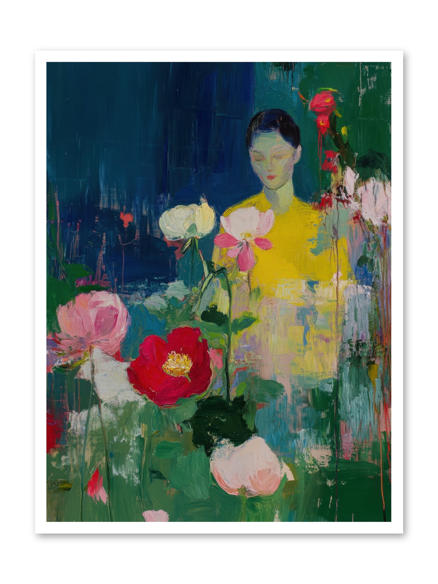 Moonlit Floraison -- Loose Canvas Print 30x40