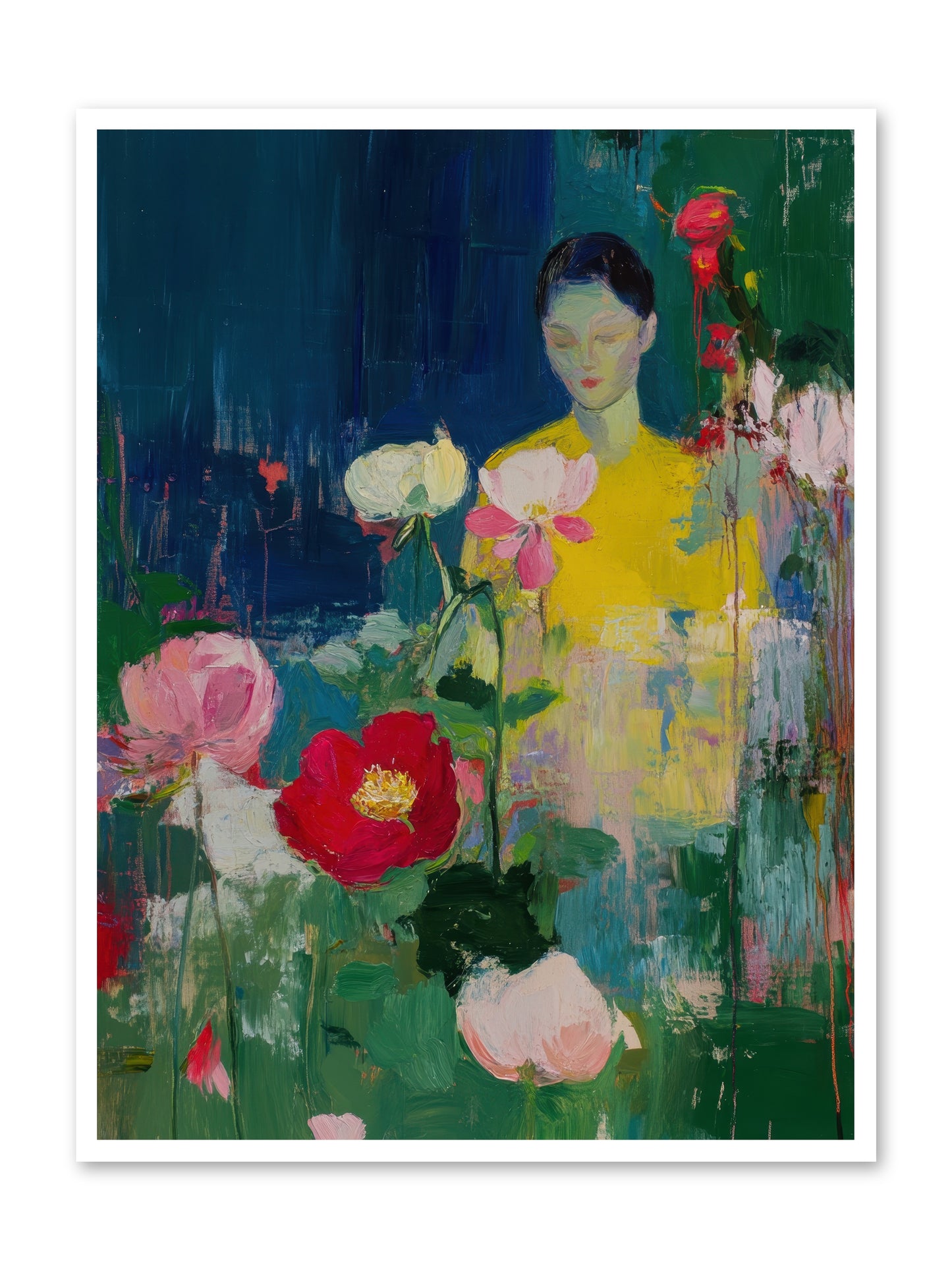 Moonlit Floraison -- Loose Canvas Print 36x48