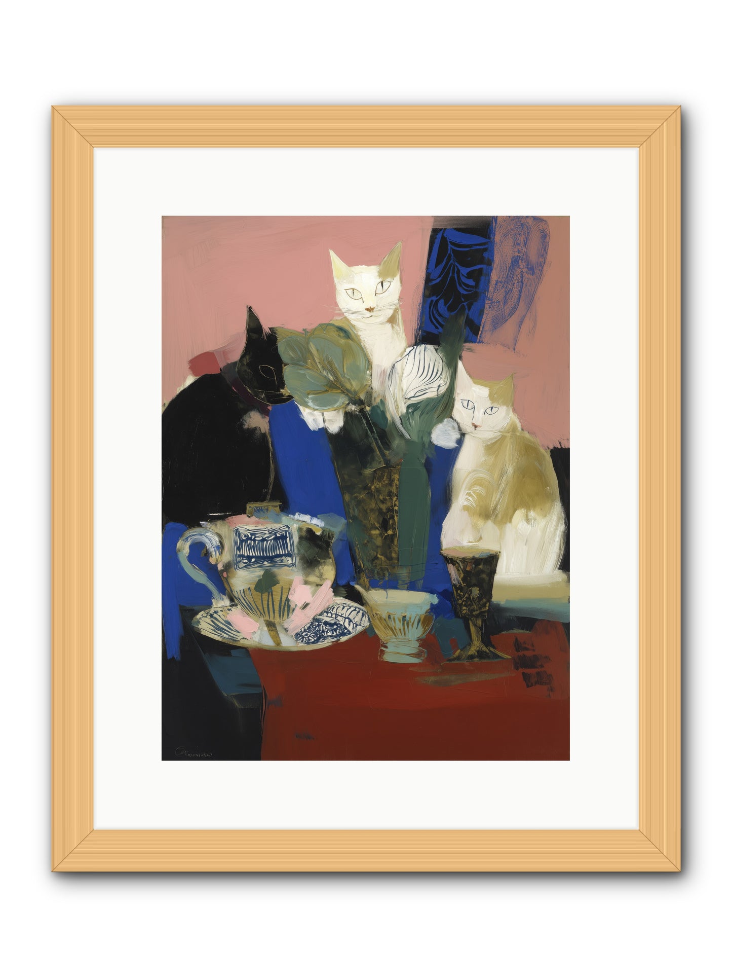 Moonlit Memo -- Framed Print - Natural 12x16