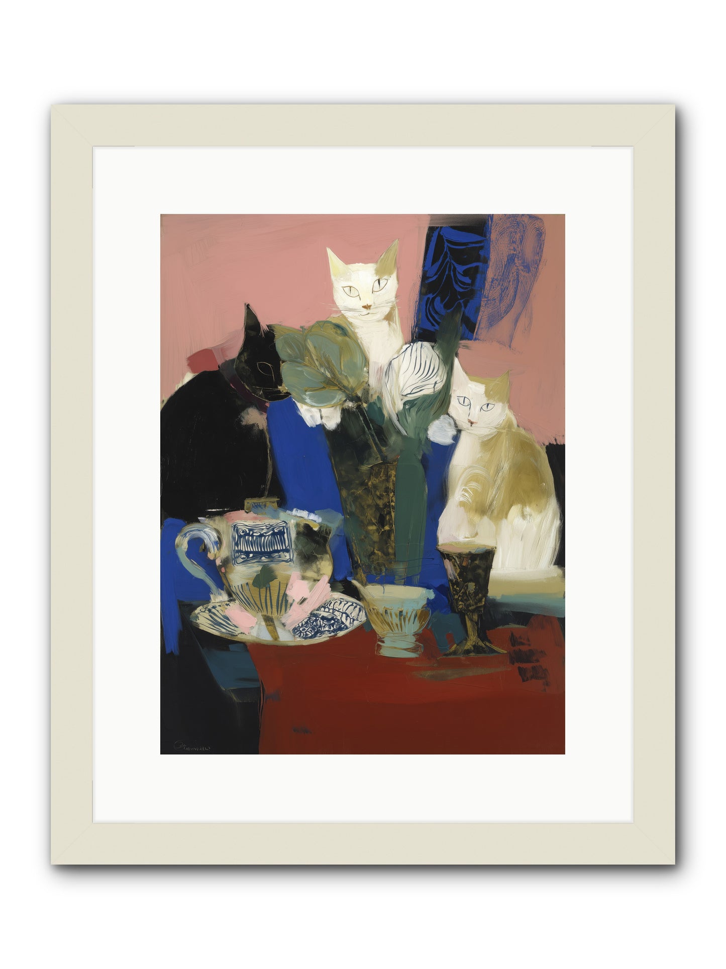 Moonlit Memo -- Framed Print - White 12x16