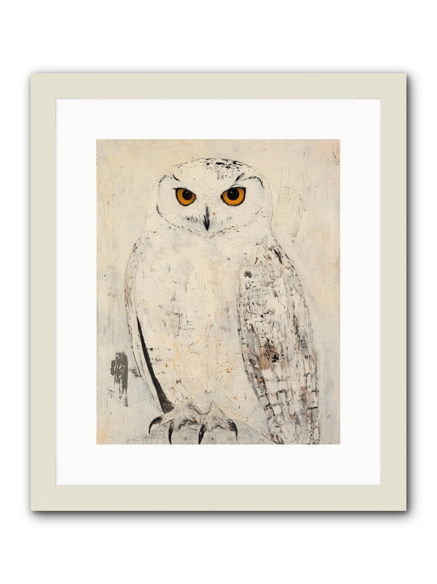 Moonlit Scout -- Framed Print - White 12x15