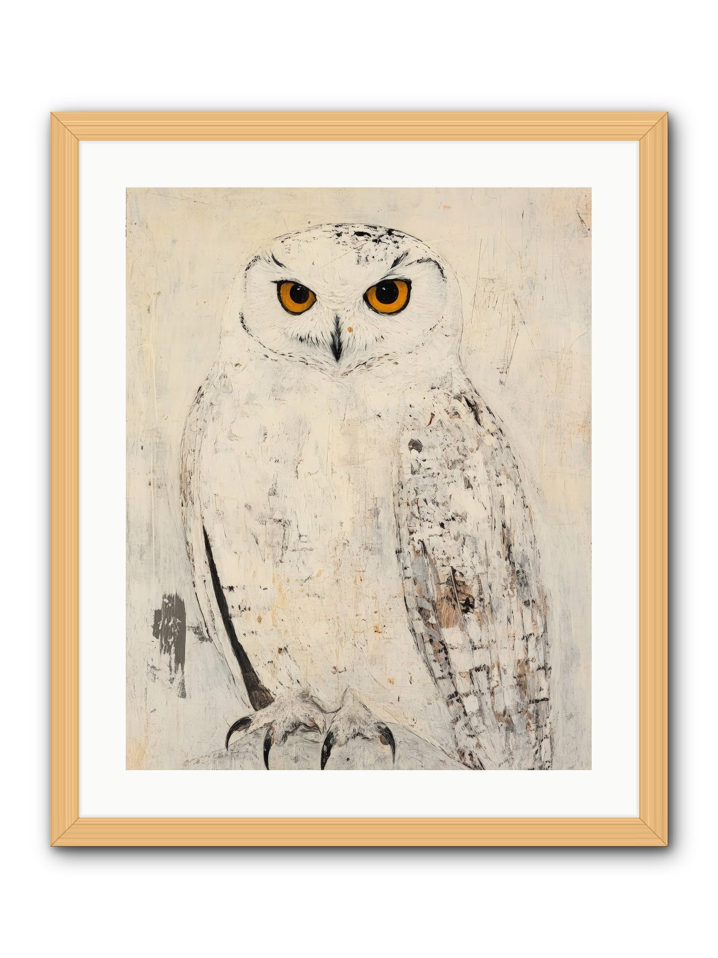 Moonlit Scout -- Framed Print - Natural 20x25