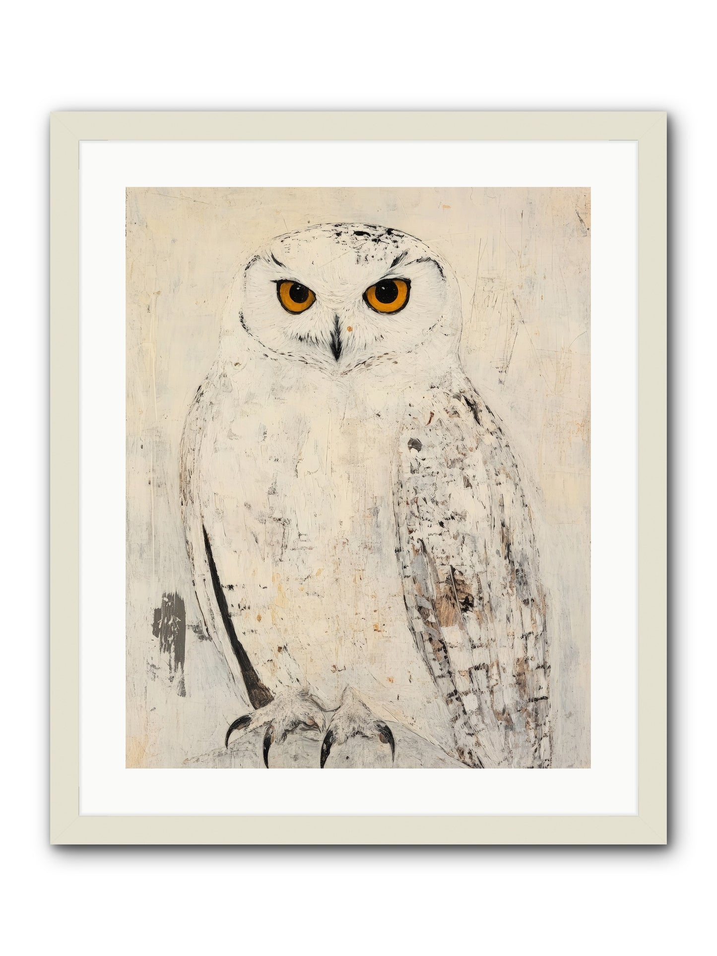 Moonlit Scout -- Framed Print - White 20x25