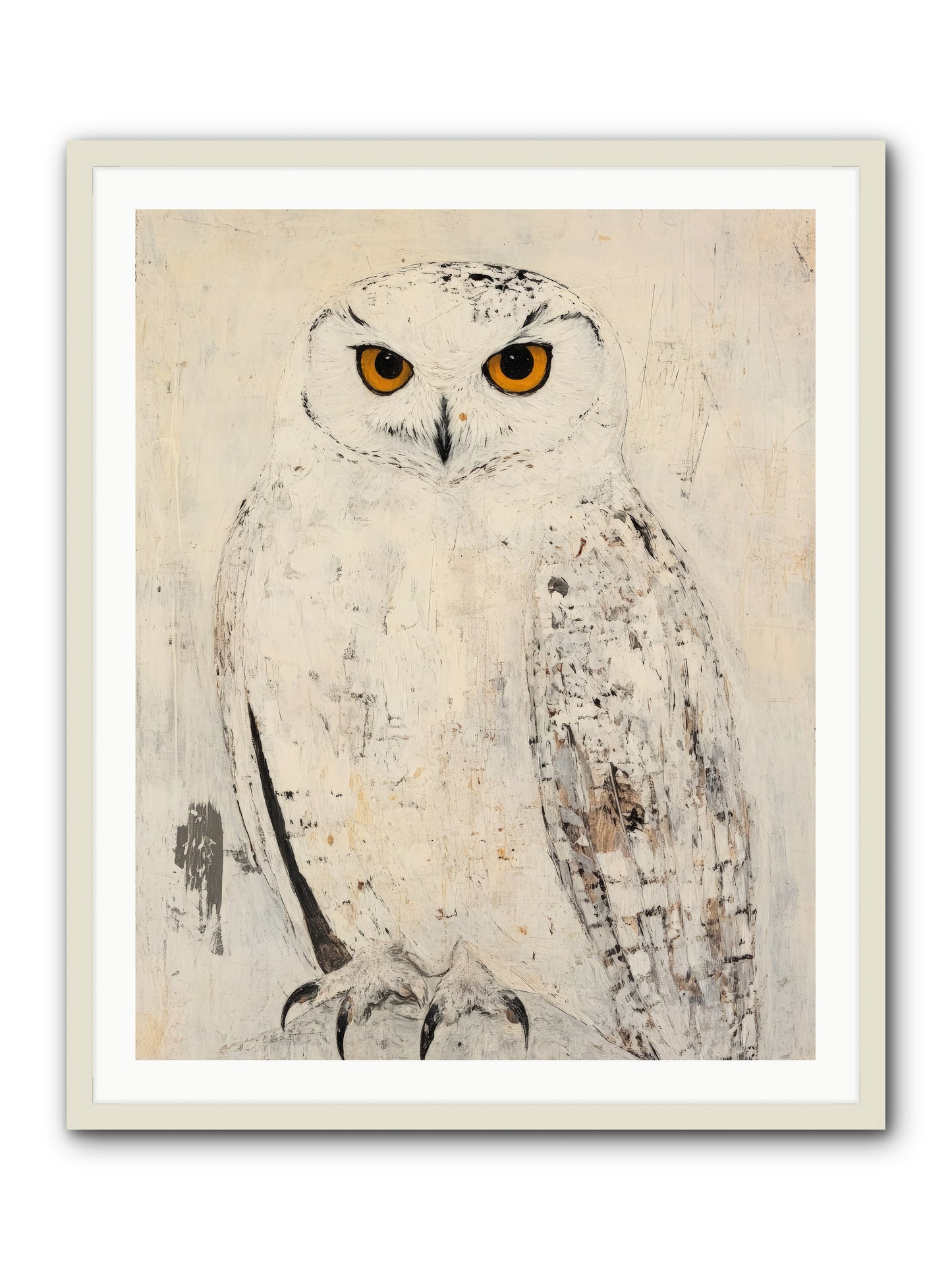 Moonlit Scout -- Framed Print - White 32x40