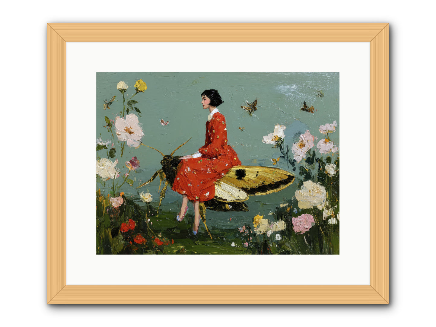 Moonlit Tapestry-REZ -- Framed Print - Natural 16x12