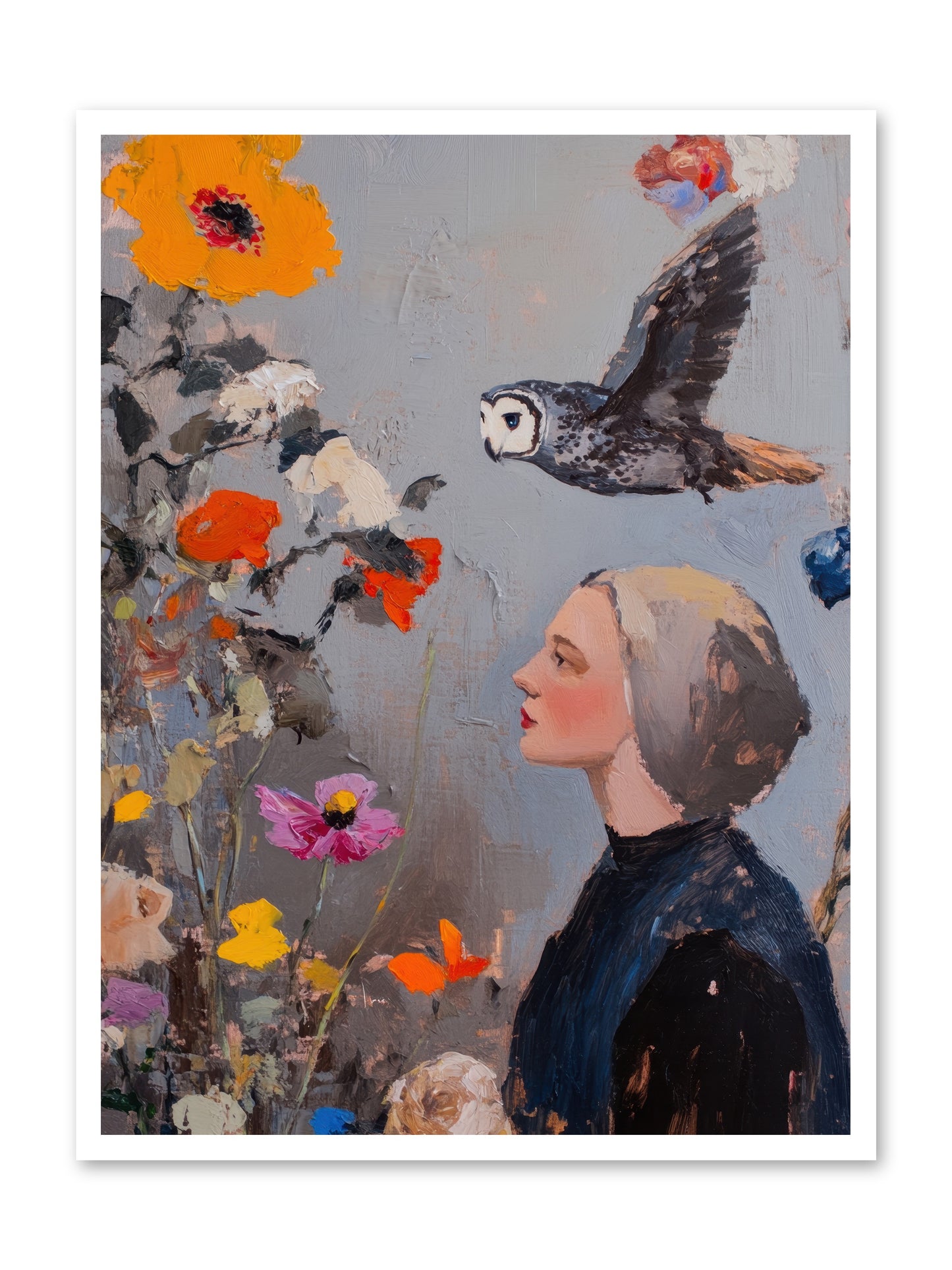 Moonlit Wisdom -- Paper Print 30x40