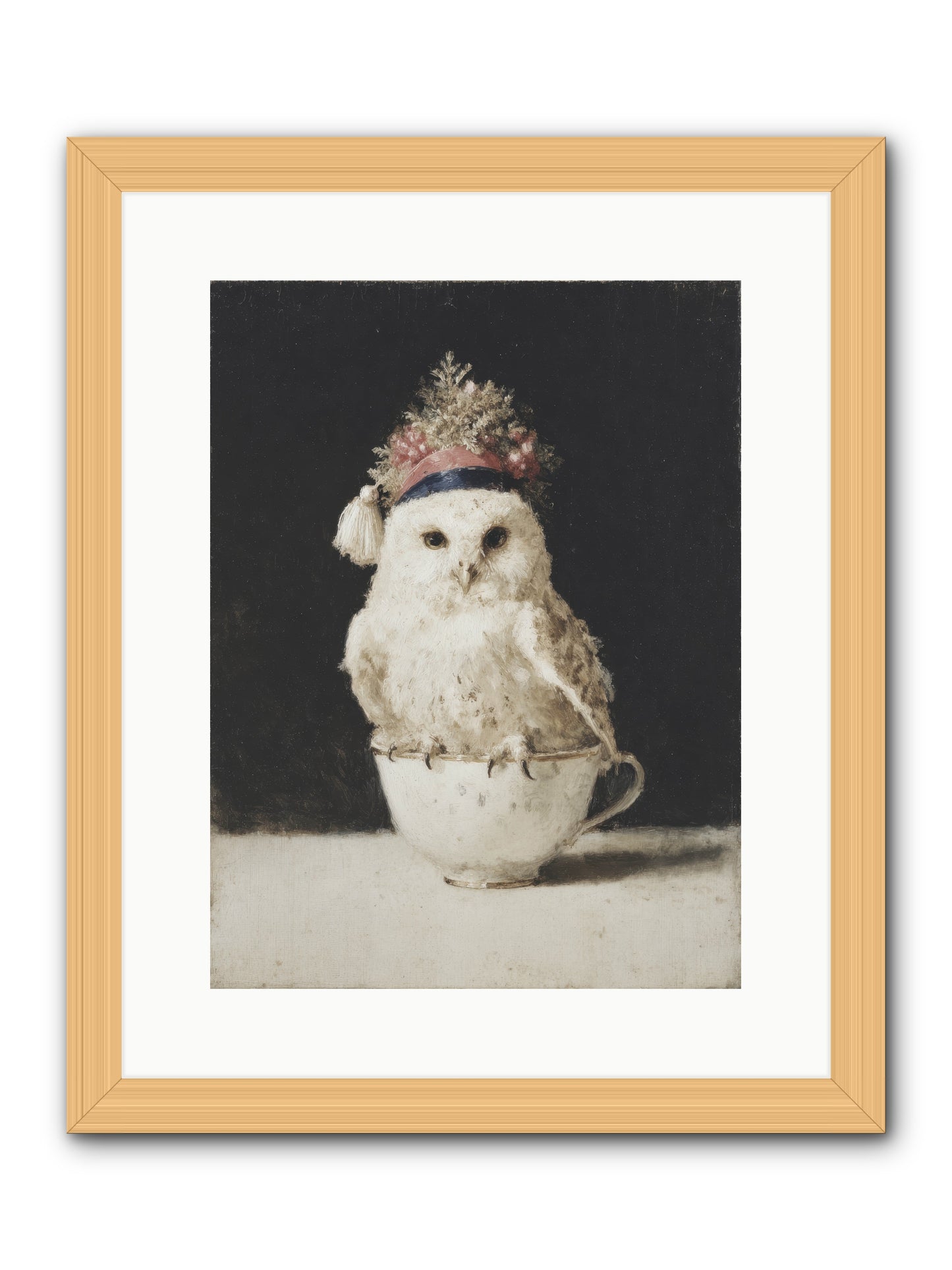 Moonlit & Merry -- Framed Print - Natural 12x16