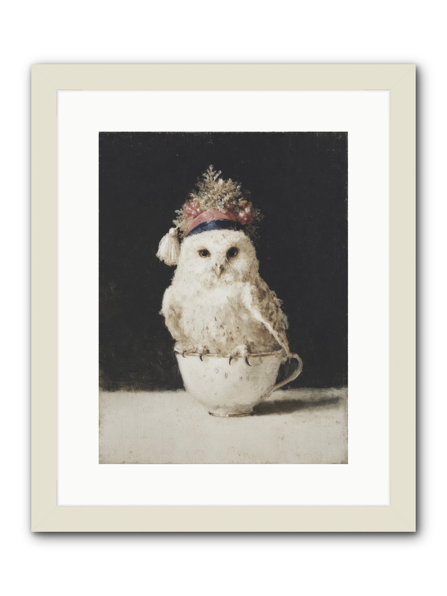 Moonlit & Merry -- Framed Print - White 12x16