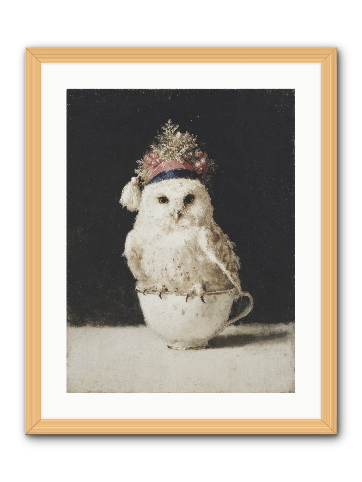 Moonlit & Merry -- Framed Print - Natural 18x24