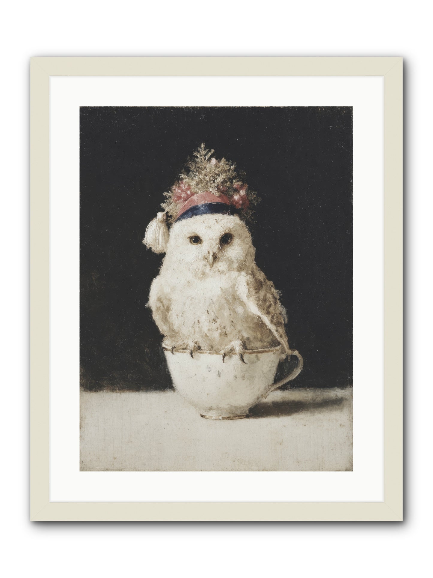 Moonlit & Merry -- Framed Print - White 18x24