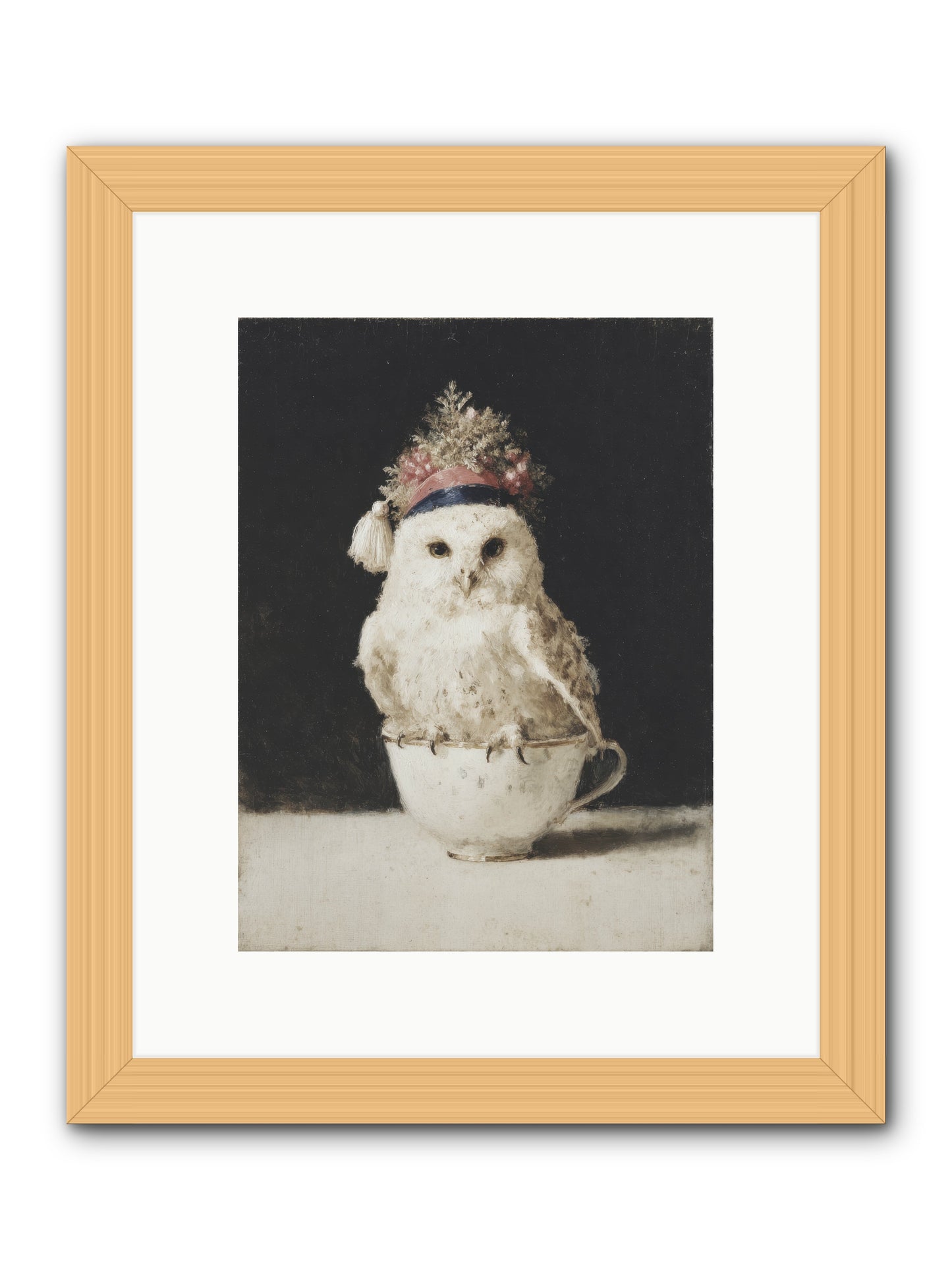 Moonlit & Merry -- Framed Print - Natural 9x12