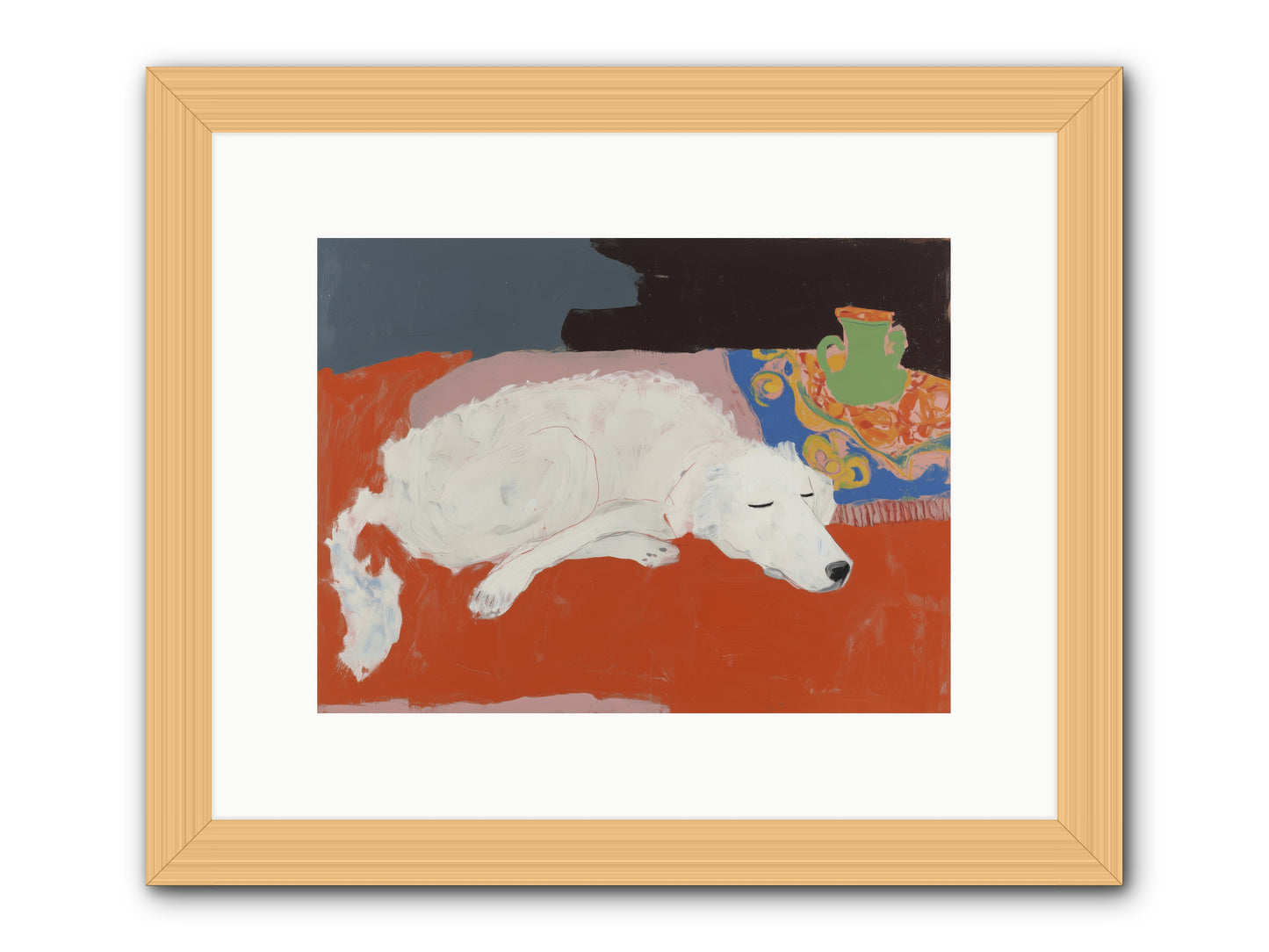 Moonspire -- Framed Print - Natural 12x9