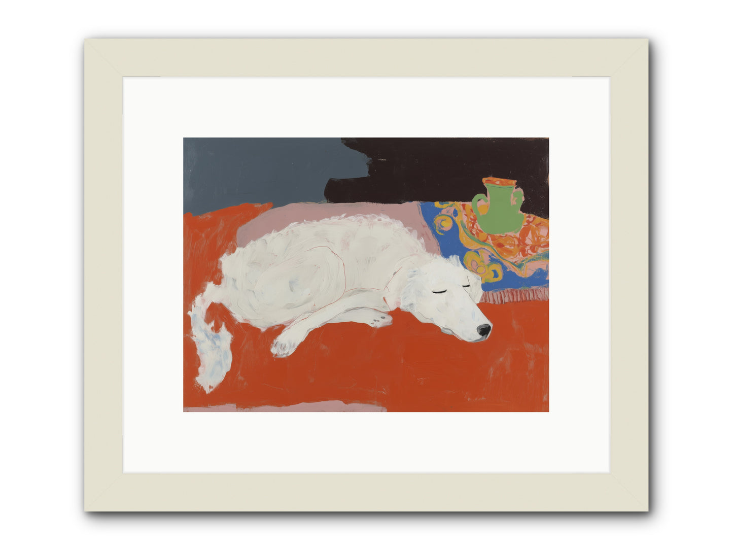 Moonspire -- Framed Print - White 12x9
