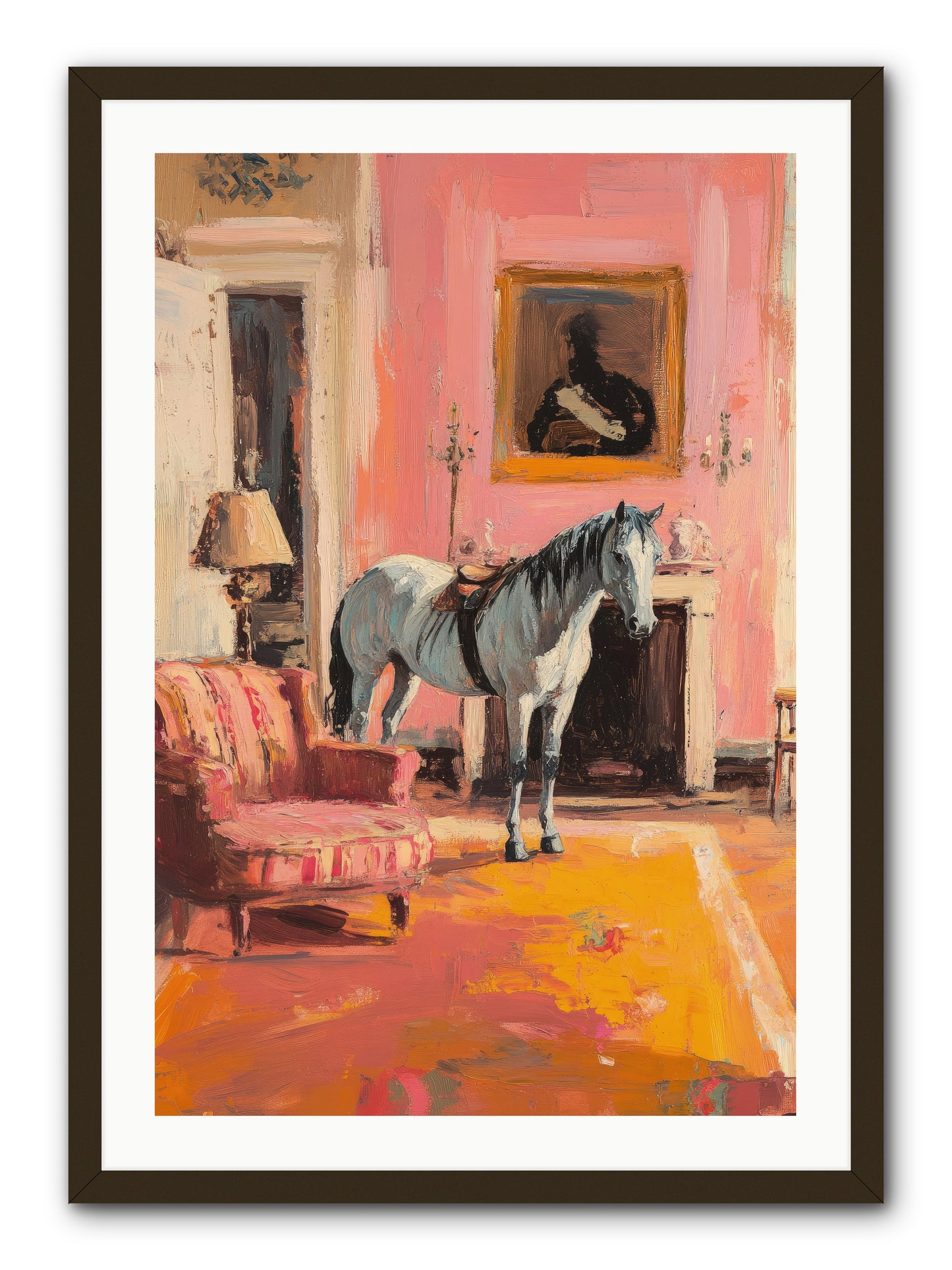 Moonstone Salon -- Framed Print - Black 24x36