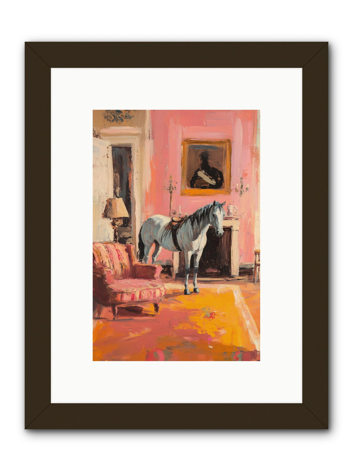 Moonstone Salon -- Framed Print - Black 8x12