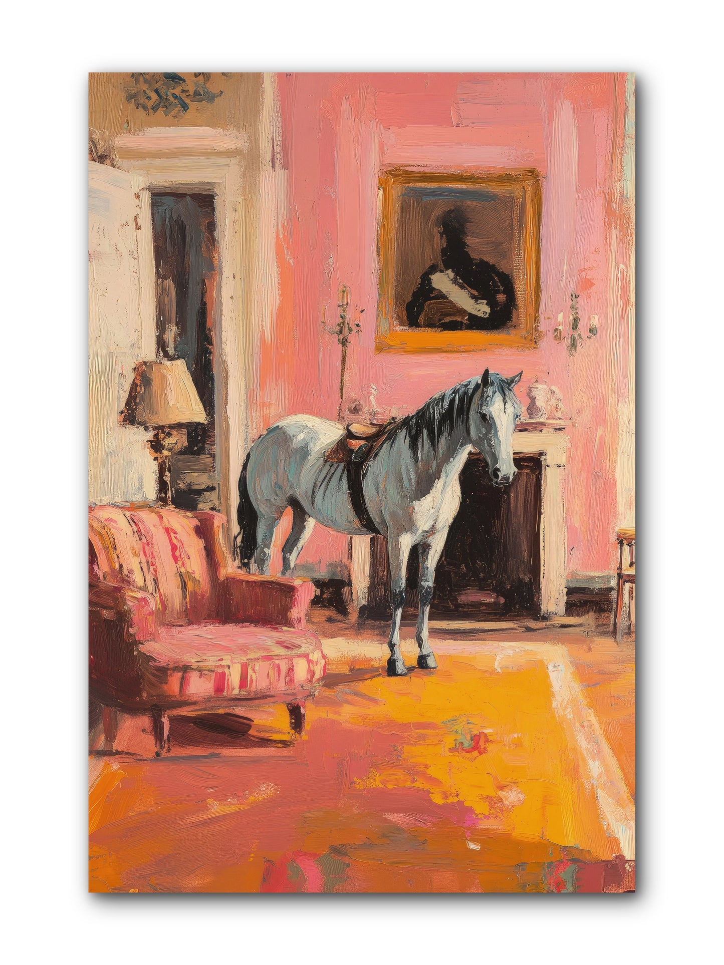 Moonstone Salon -- Wrapped Canvas 8x12