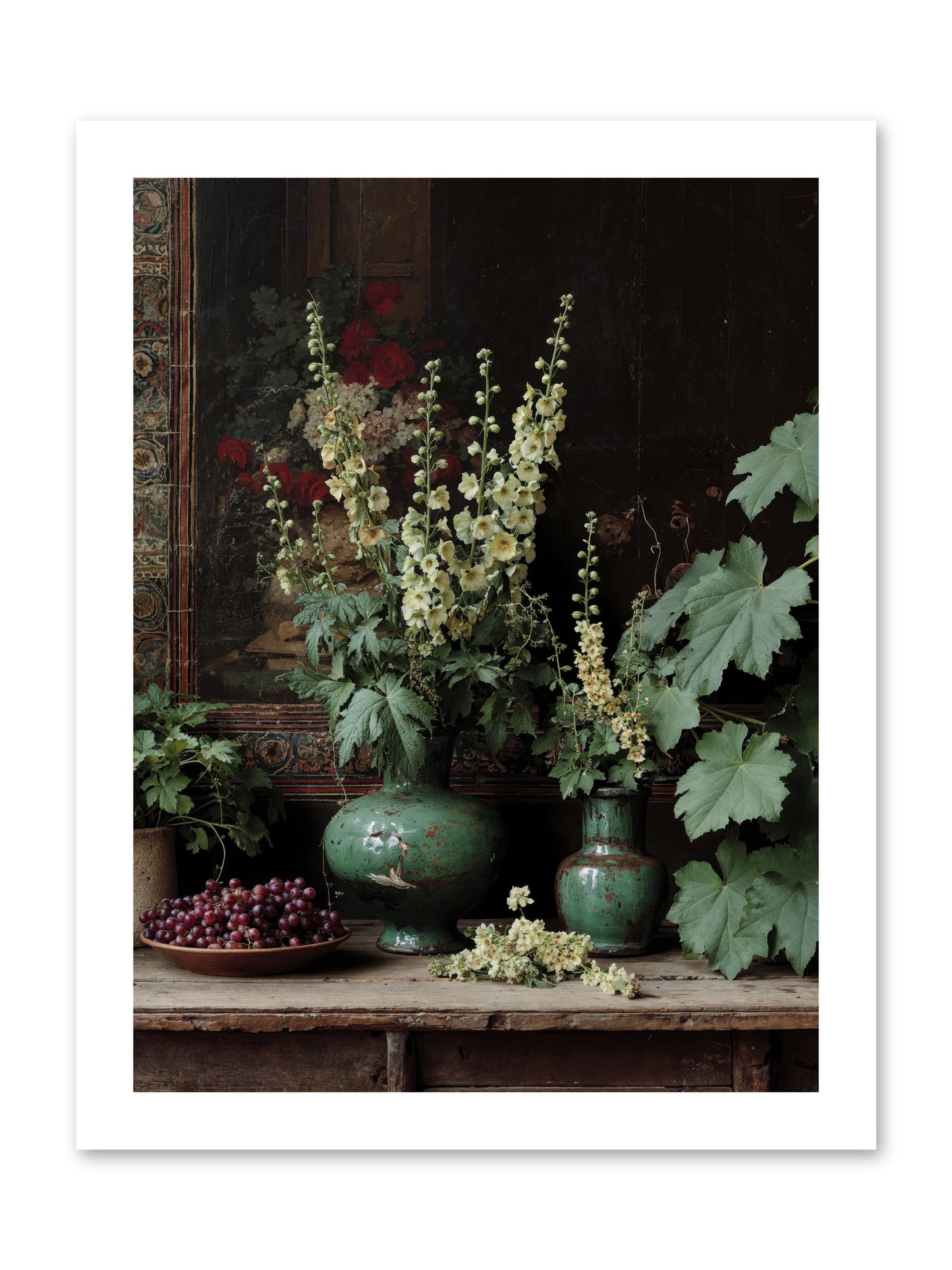 Morning Garden Opium -- Loose Canvas Print 12x16