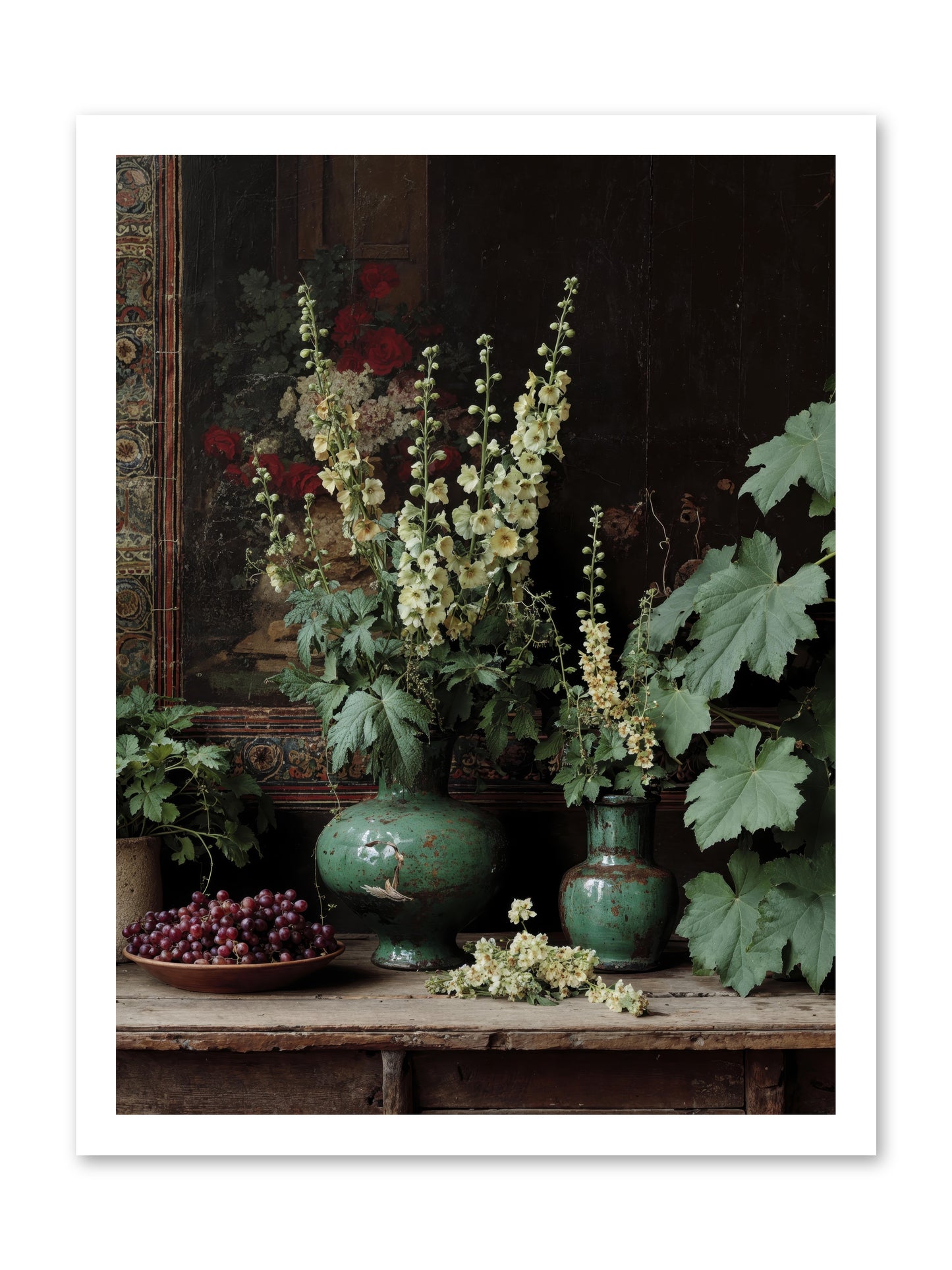 Morning Garden Opium -- Loose Canvas Print 18x24