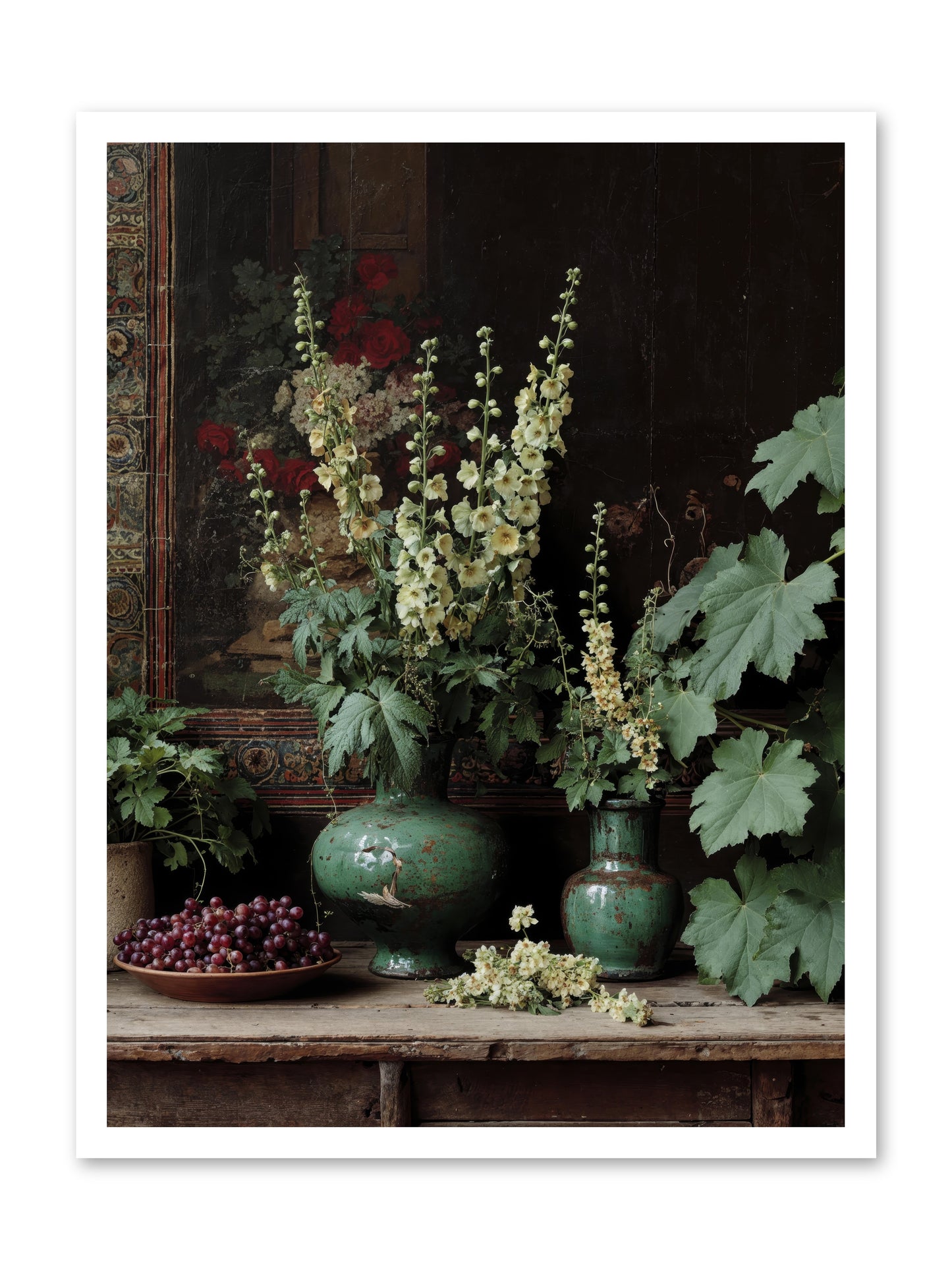 Morning Garden Opium -- Loose Canvas Print 24x32