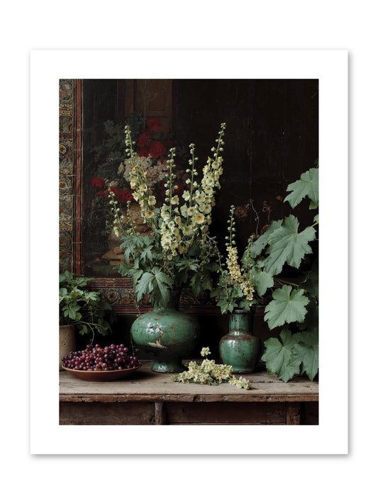 Morning Garden Opium -- Paper Print 9x12