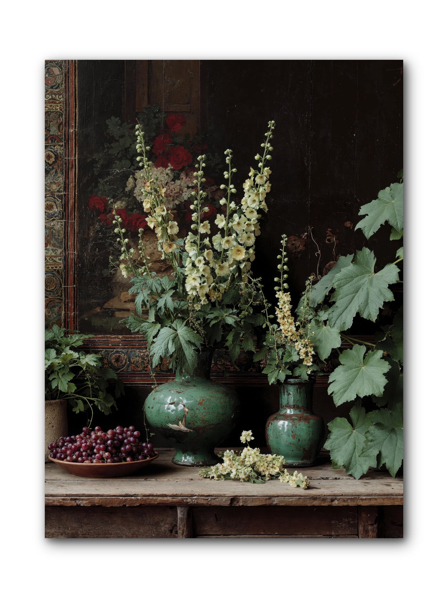 Morning Garden Opium -- Wrapped Canvas 9x12