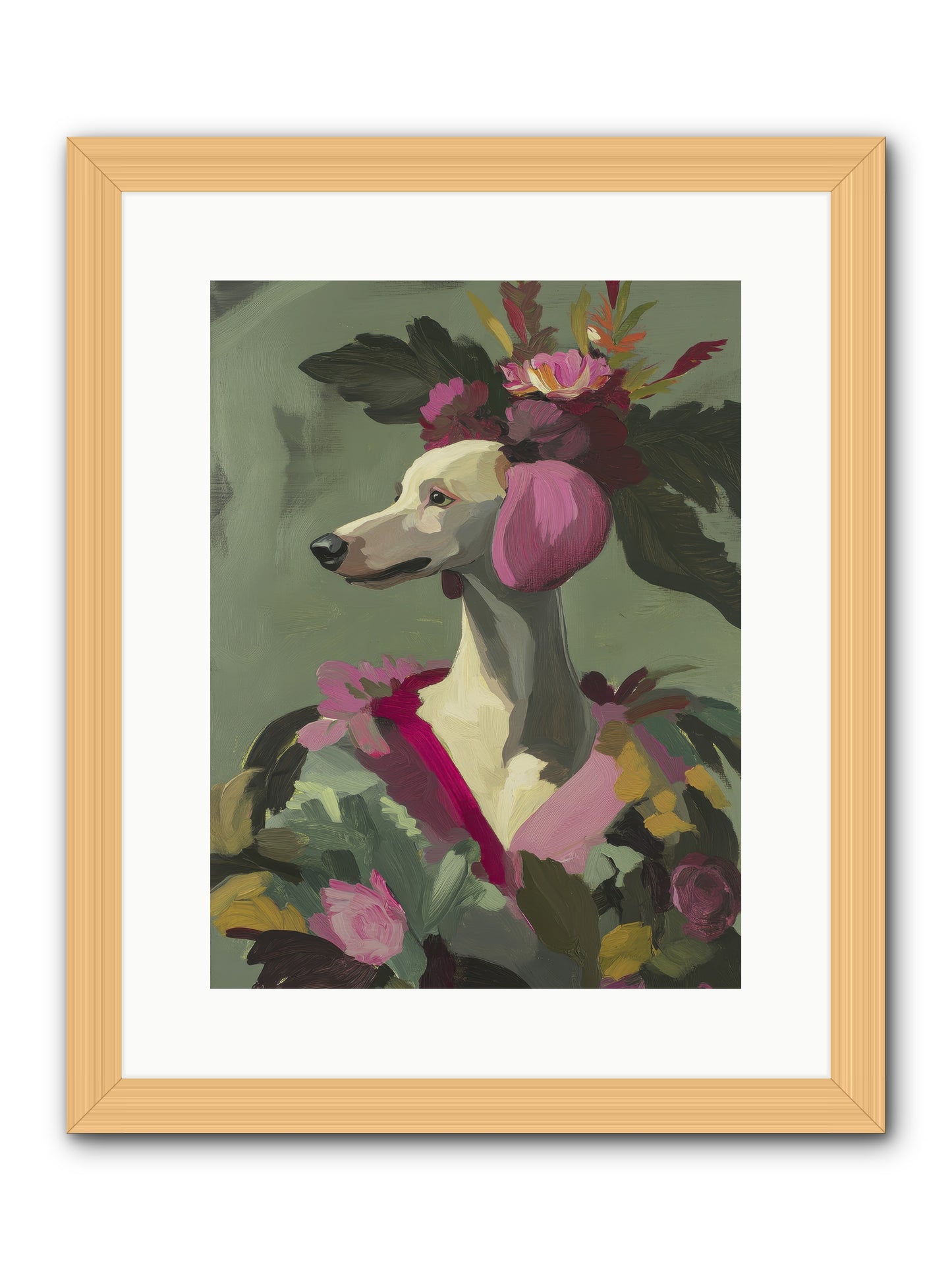 Morning Glory -- Framed Print - Natural 12x16