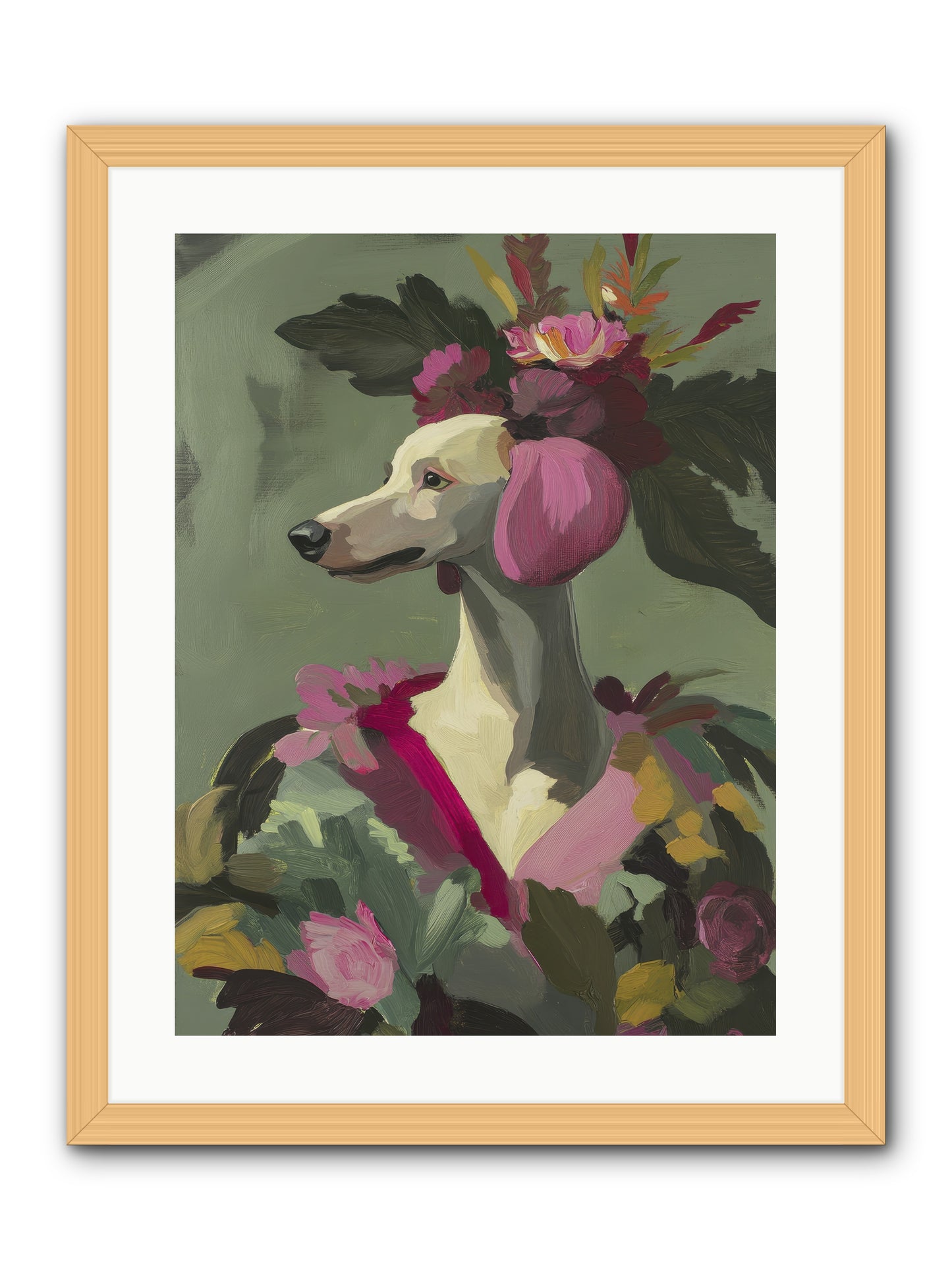 Morning Glory -- Framed Print - Natural 18x24