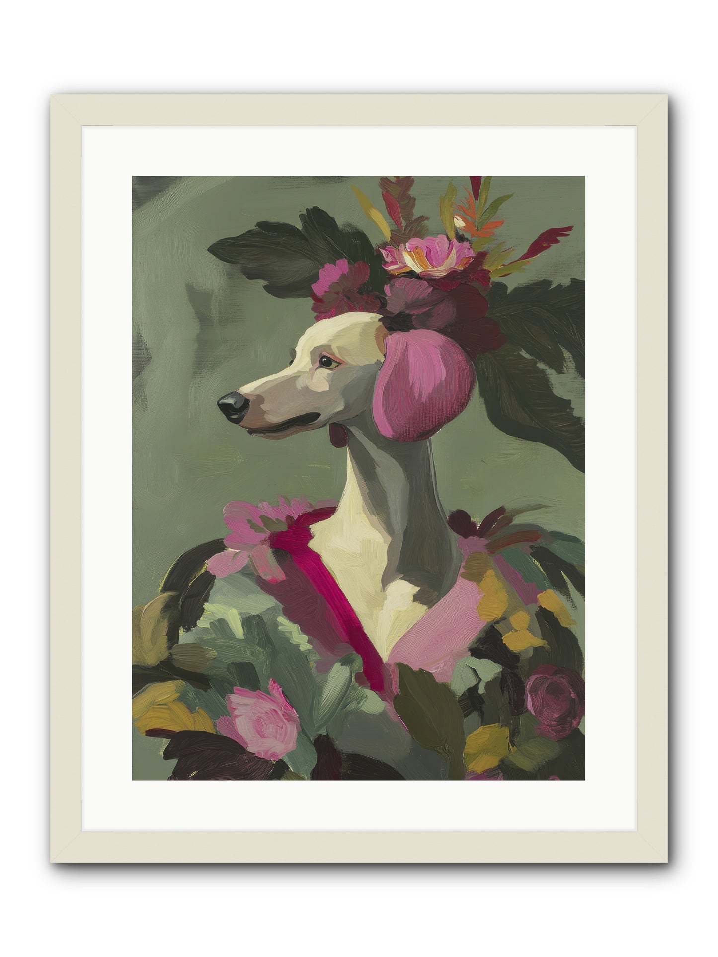 Morning Glory -- Framed Print - White 18x24