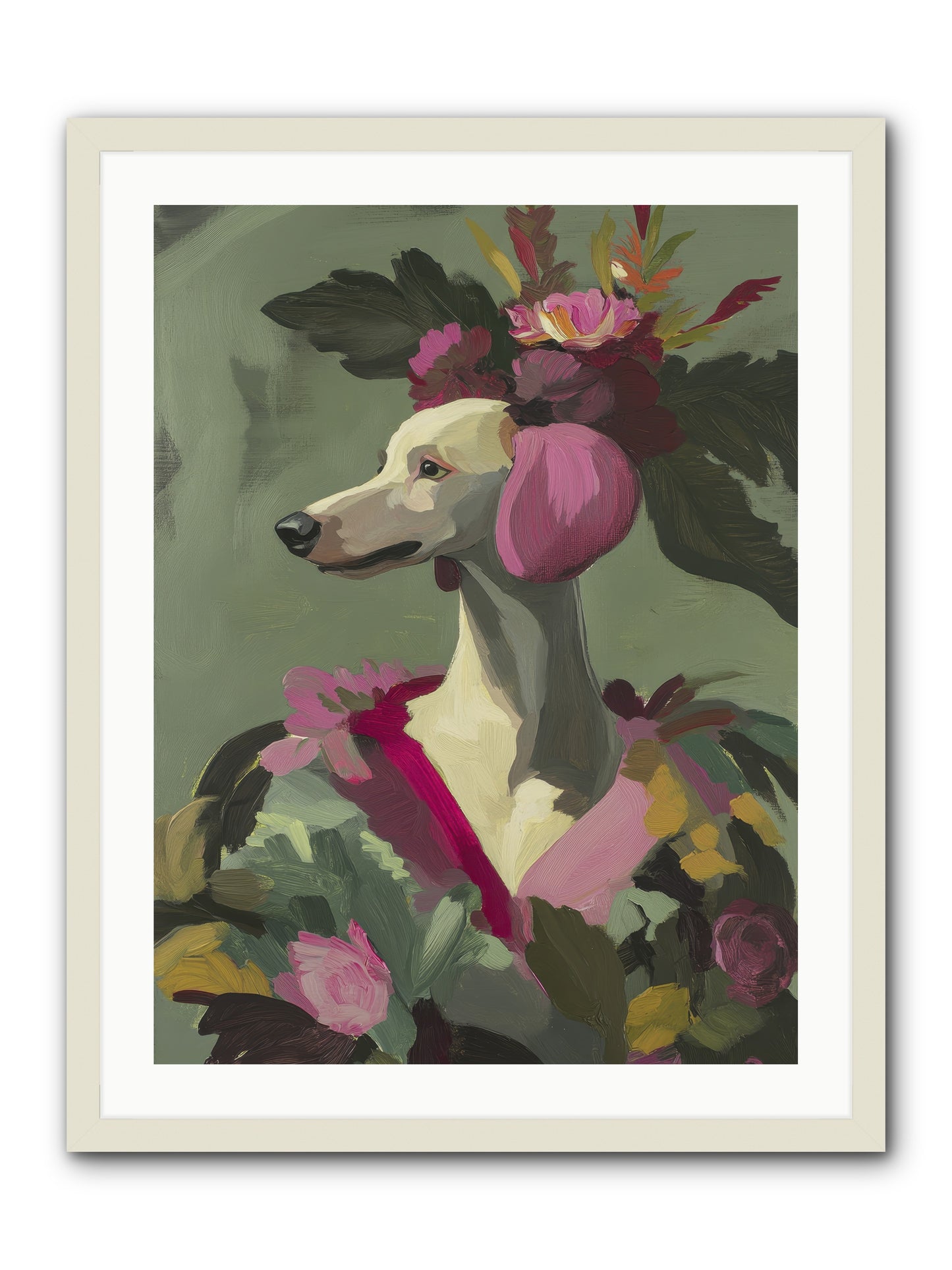 Morning Glory -- Framed Print - White 24x32