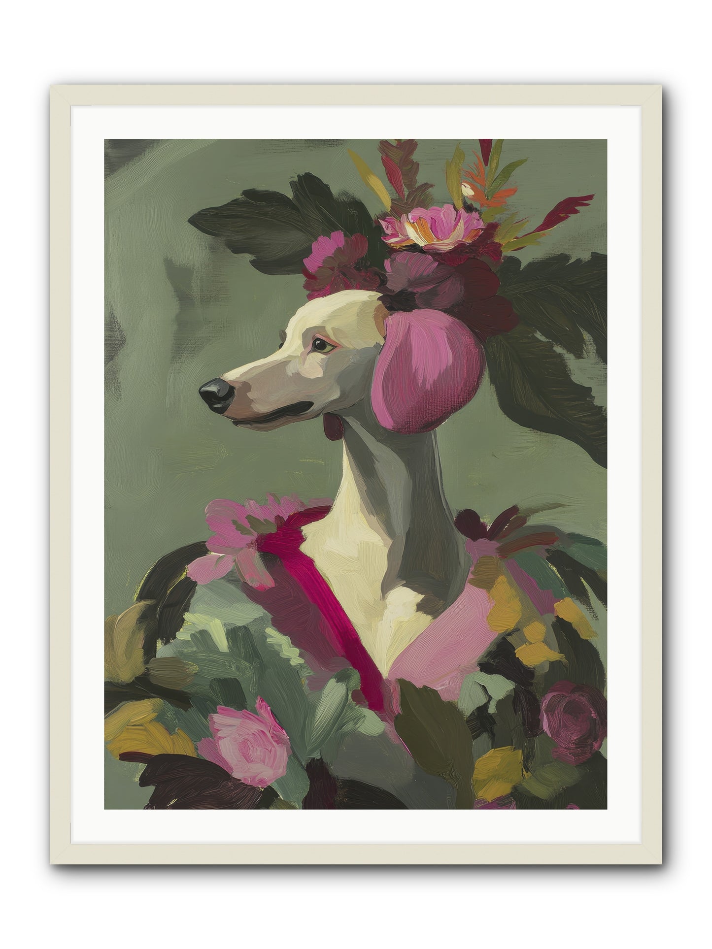 Morning Glory -- Framed Print - White 30x40
