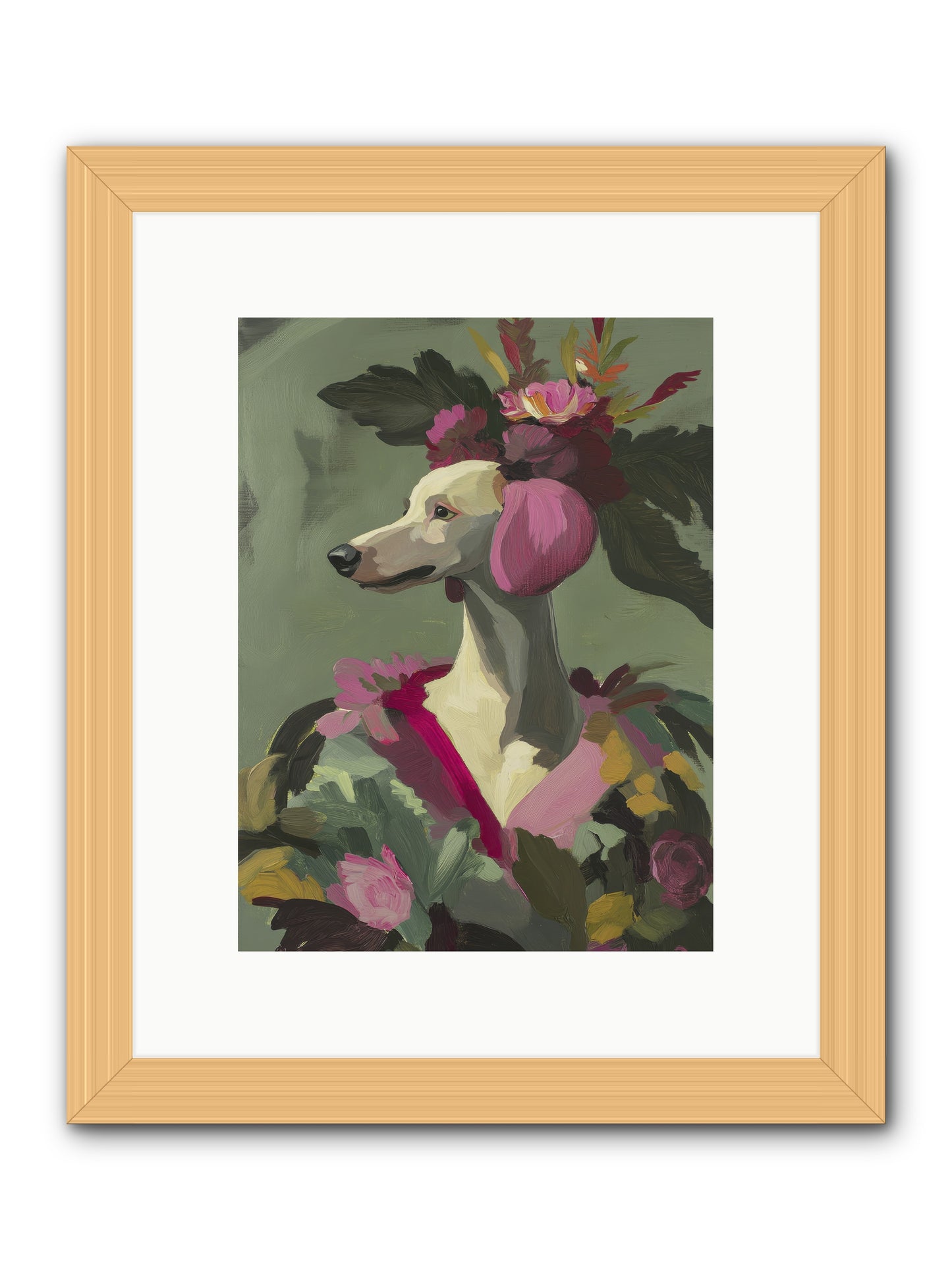 Morning Glory -- Framed Print - Natural 9x12
