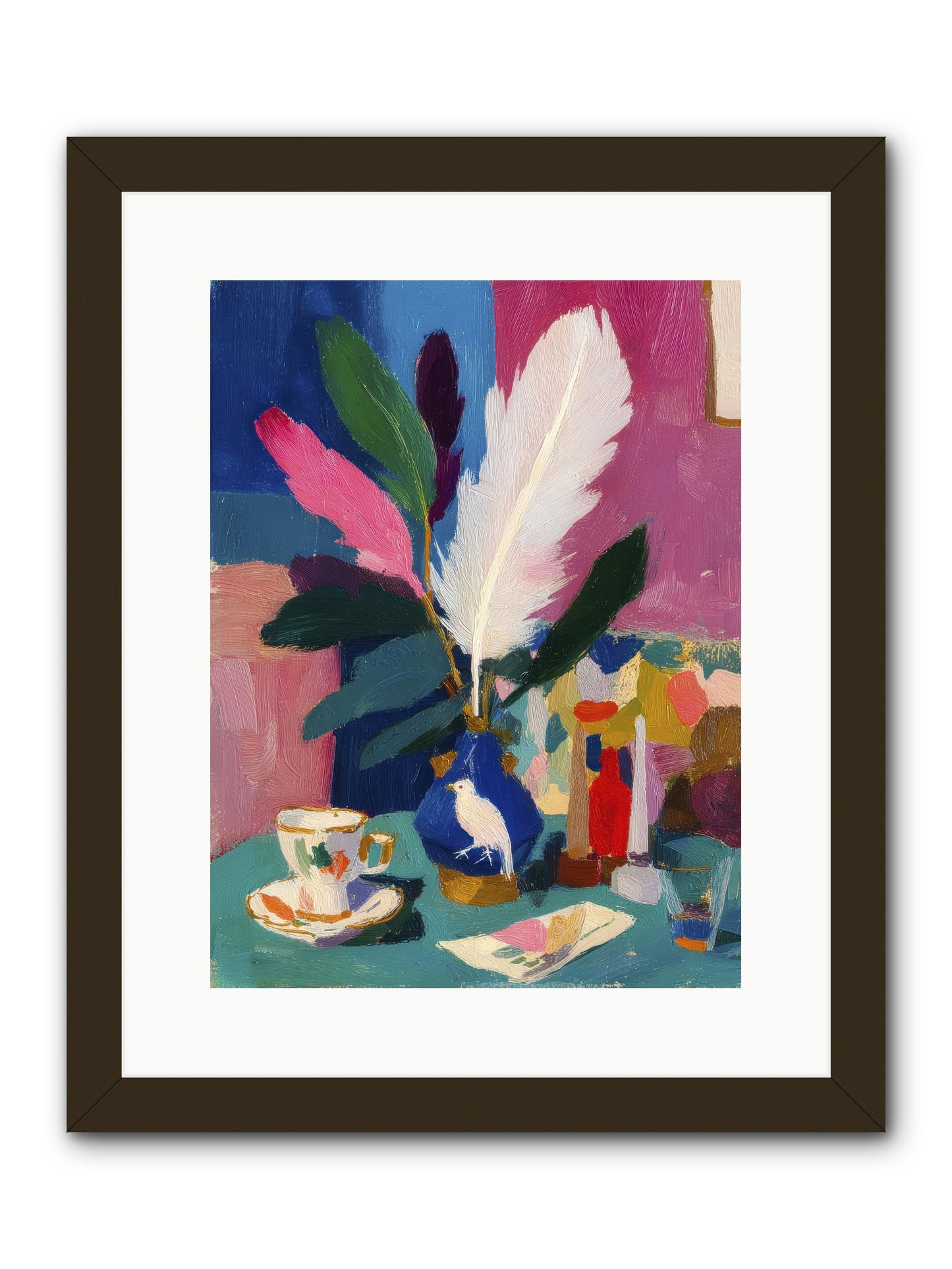 Morning Remnants -- Framed Print - Black 12x16