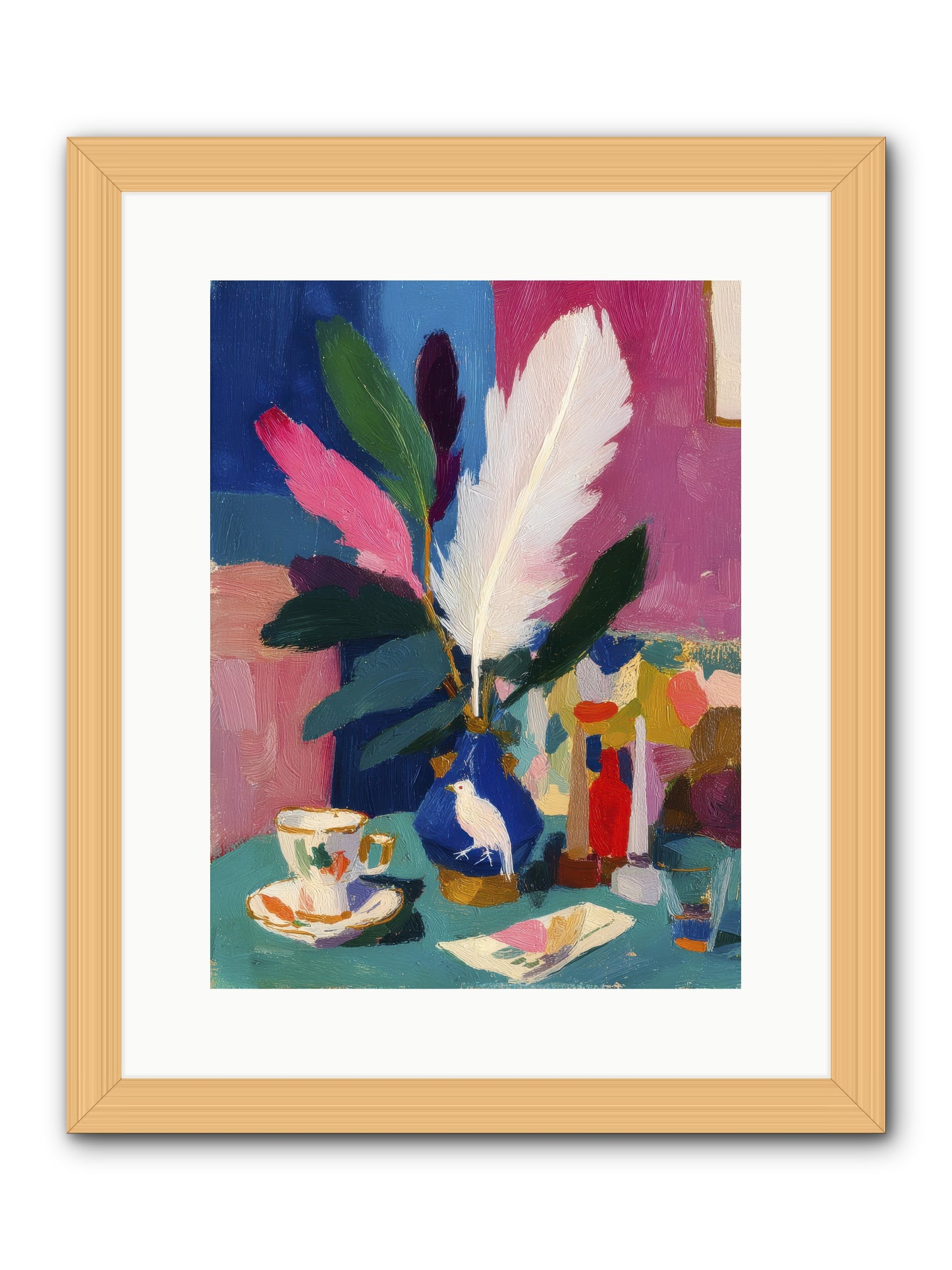Morning Remnants -- Framed Print - Natural 12x16