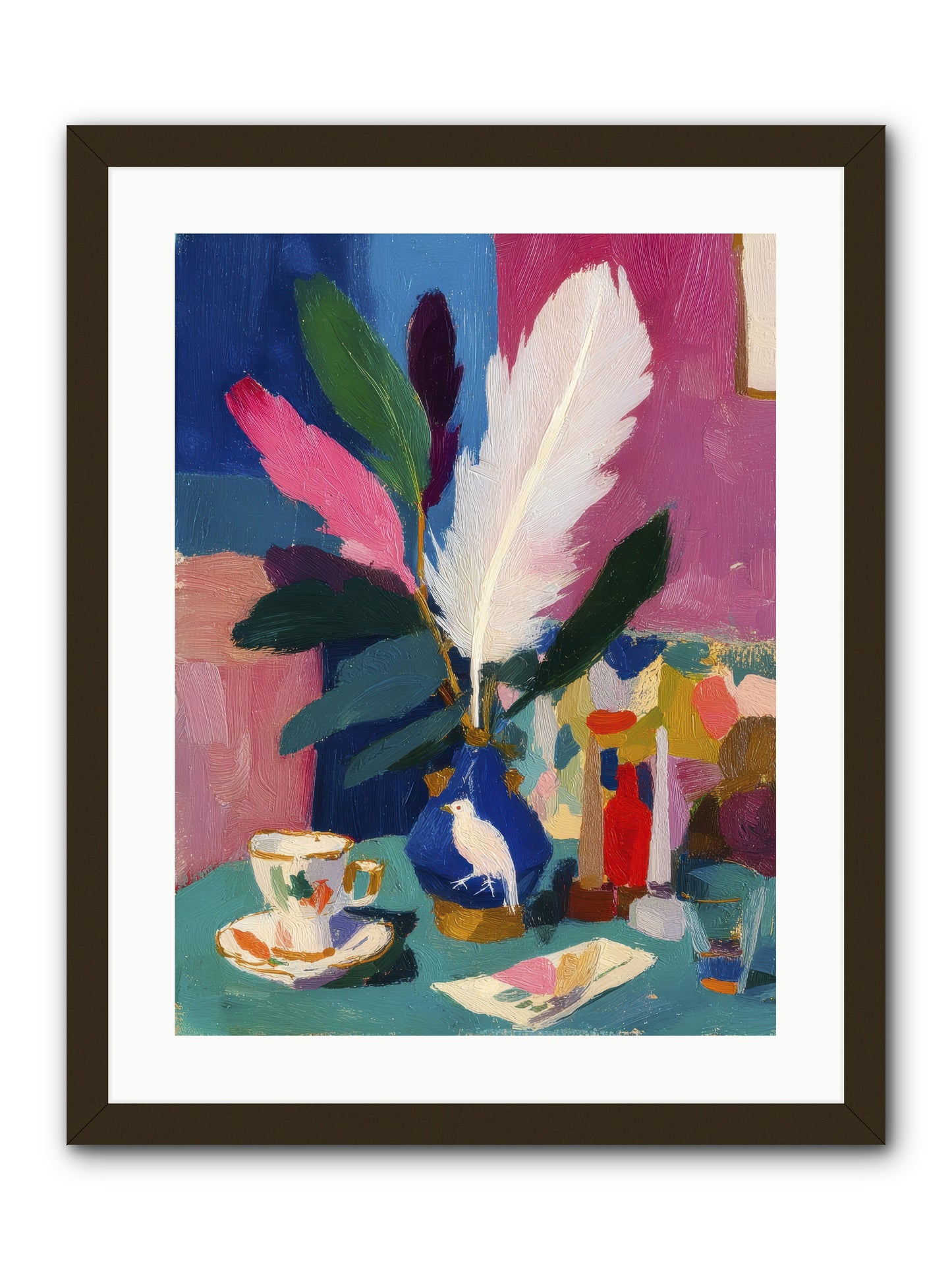 Morning Remnants -- Framed Print - Black 18x24