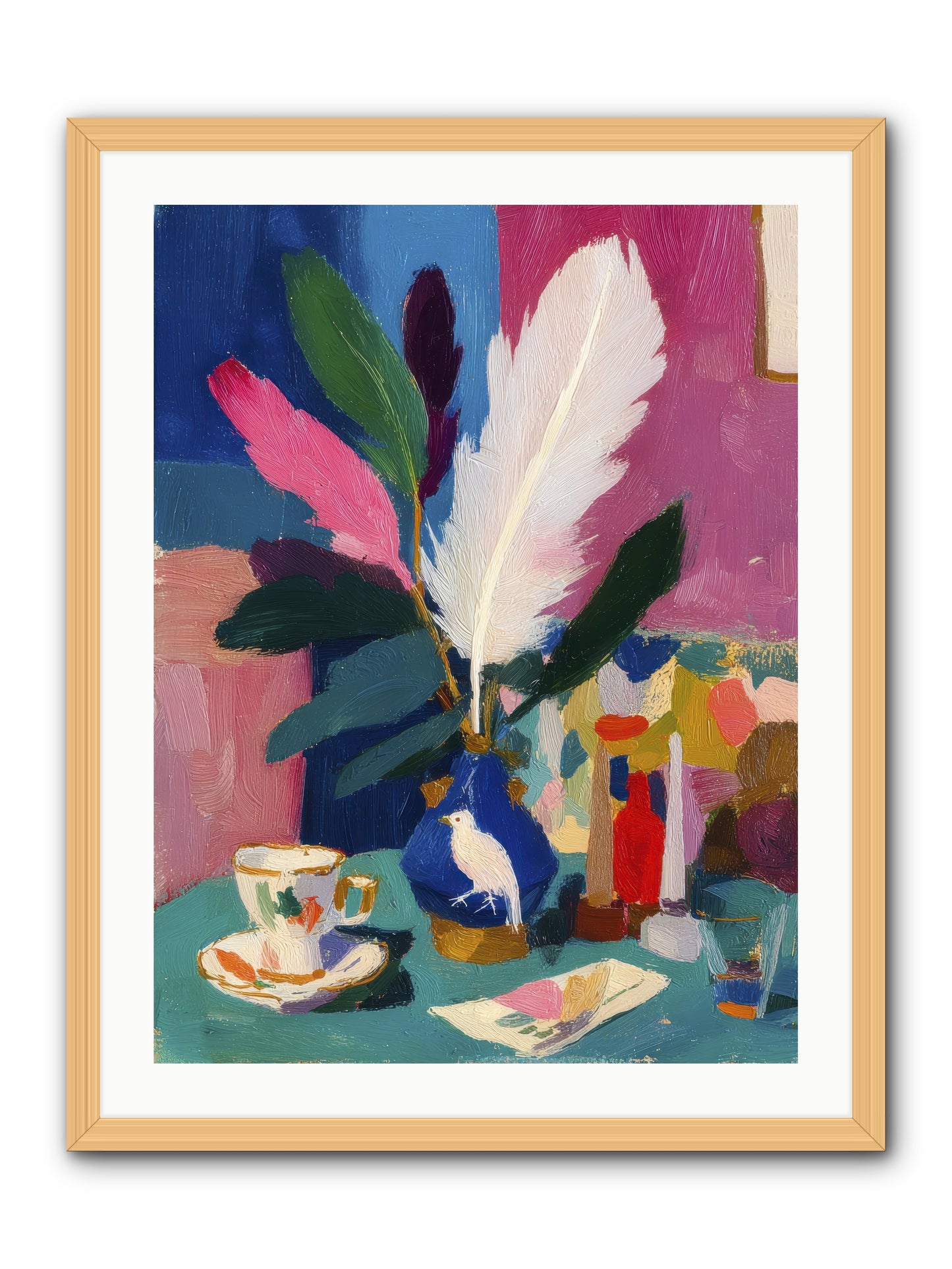Morning Remnants -- Framed Print - Natural 24x32
