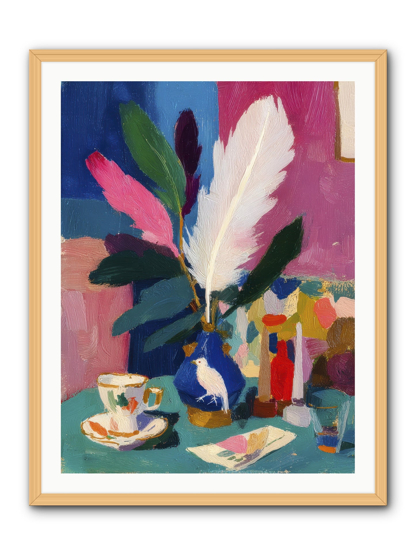 Morning Remnants -- Framed Print - Natural 30x40