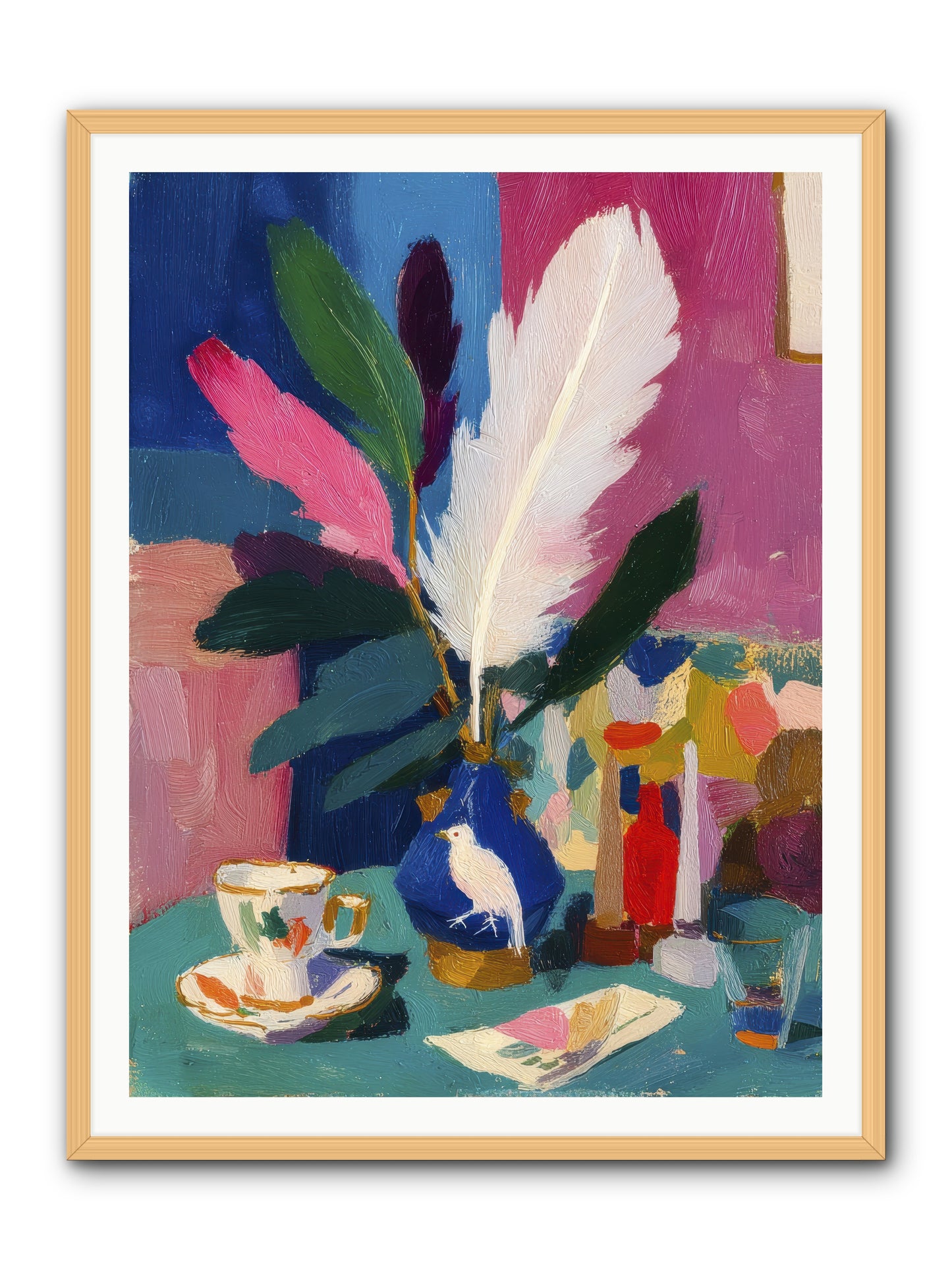 Morning Remnants -- Framed Print - Natural 36x48